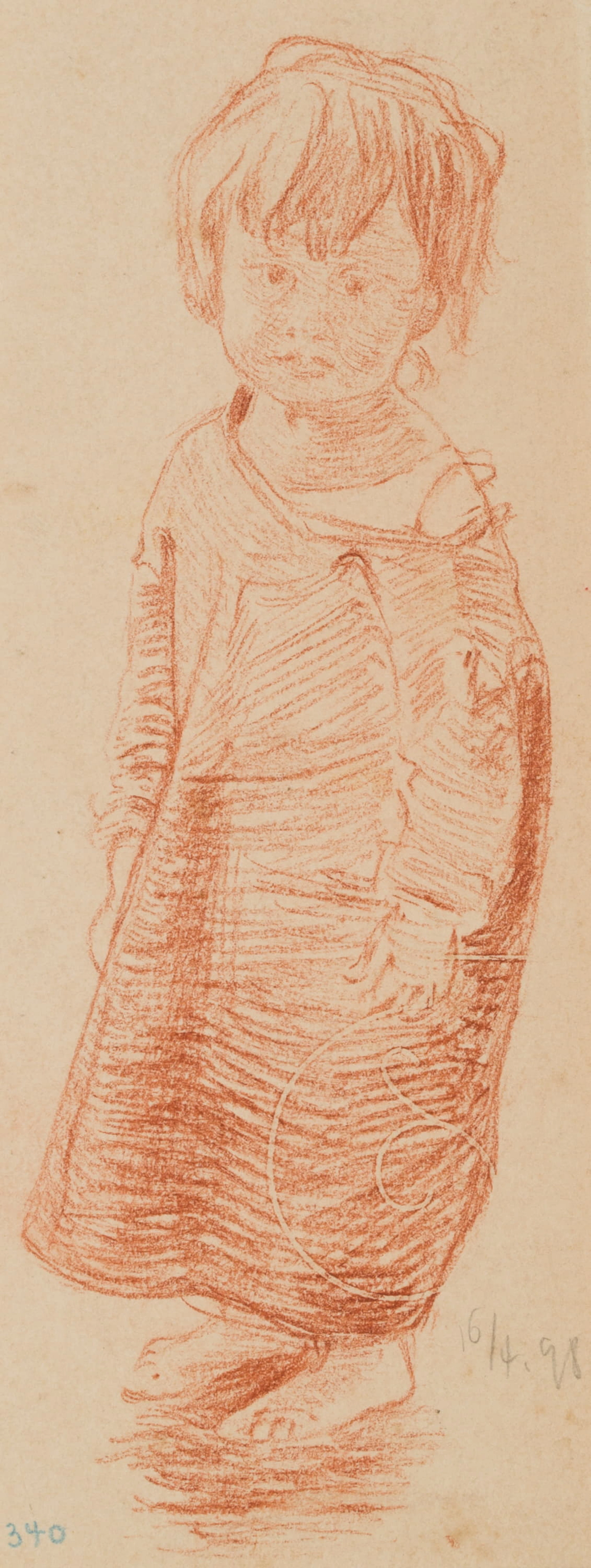Leo Primavesi (1871 Köln - nach 1937 ), Porträt eines kleinen stehenden