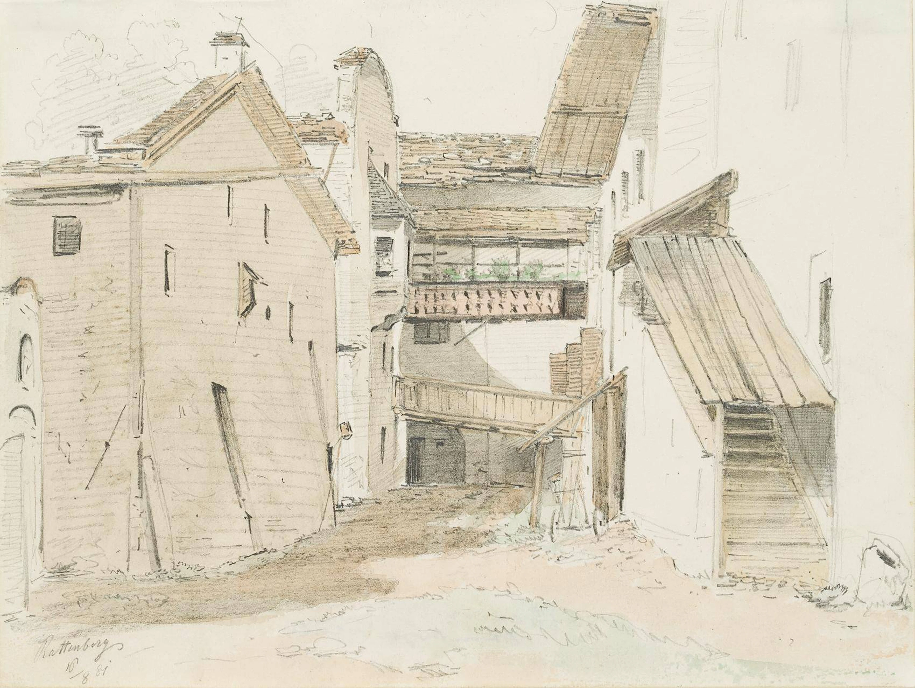 Hofansicht in Rattenberg am Inn | 15981