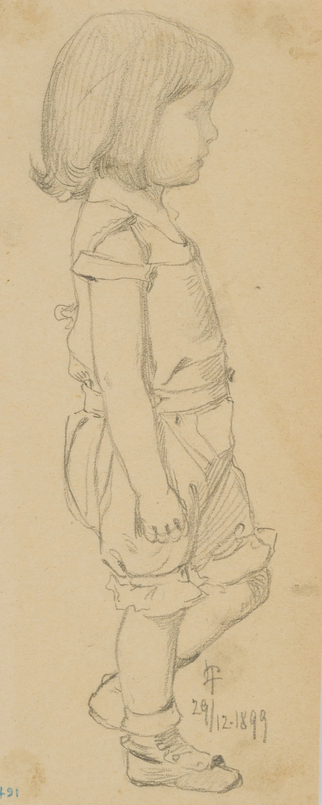 Leo Primavesi (1871 Köln - nach 1937 ), Porträt eines kleinen Mädchens