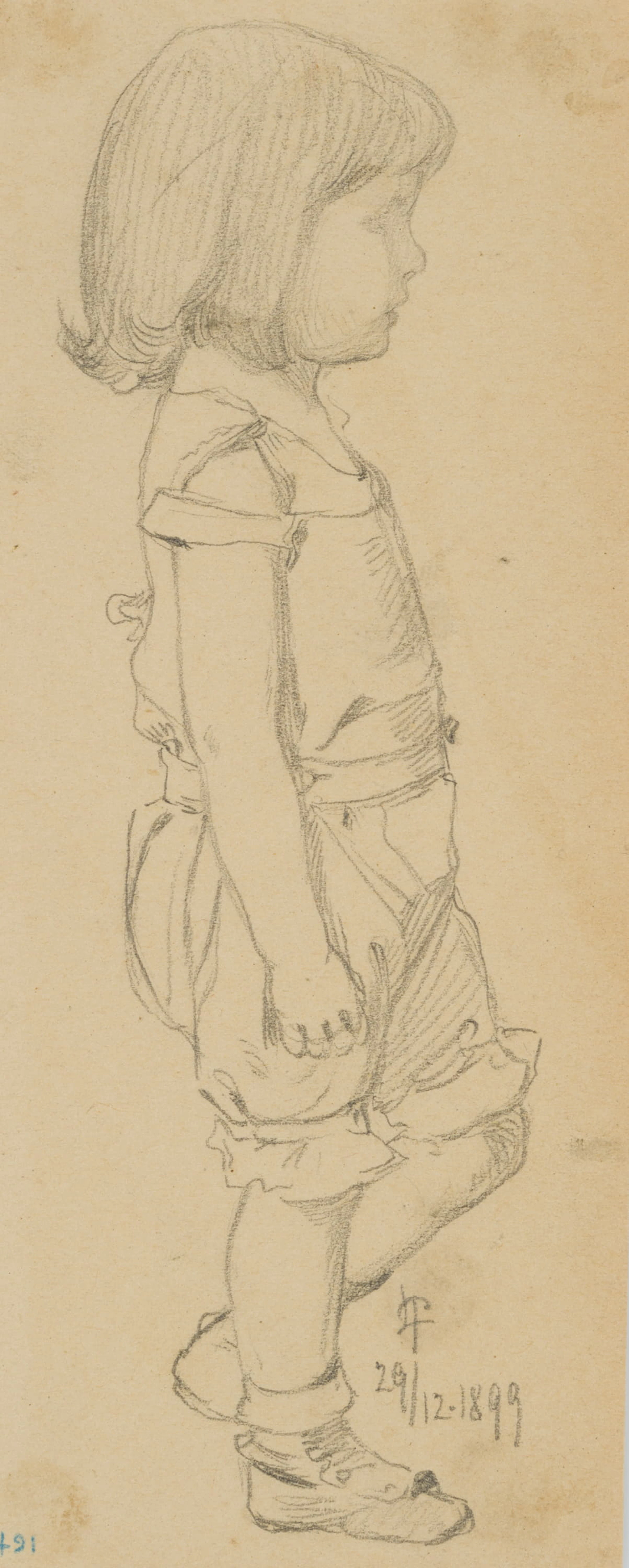 Leo Primavesi (1871 Köln - nach 1937 ), Porträt eines kleinen Mädchens