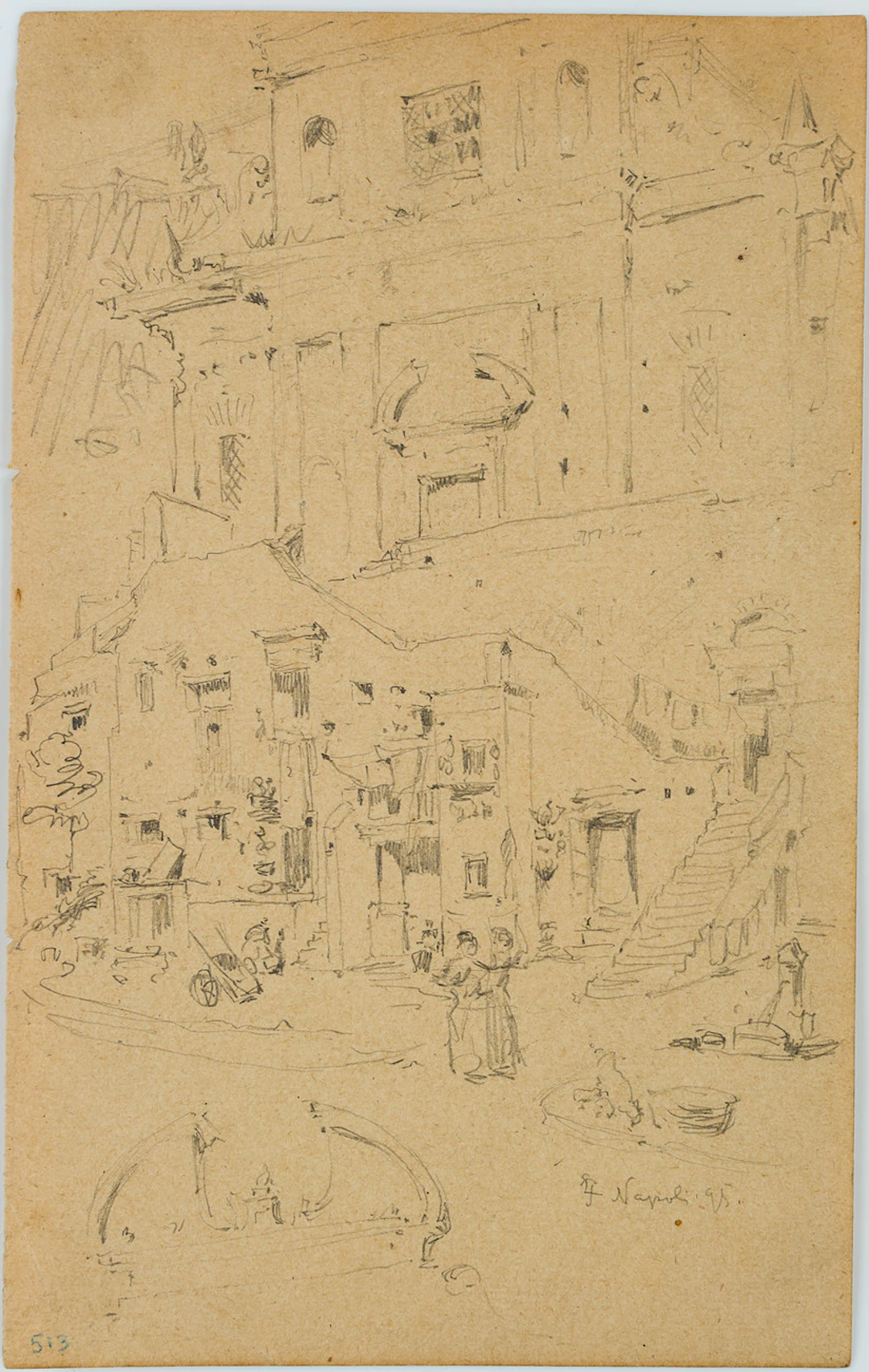 Leo Primavesi (1871 Köln - nach 1937 ), Barocke Kirchenfassade in