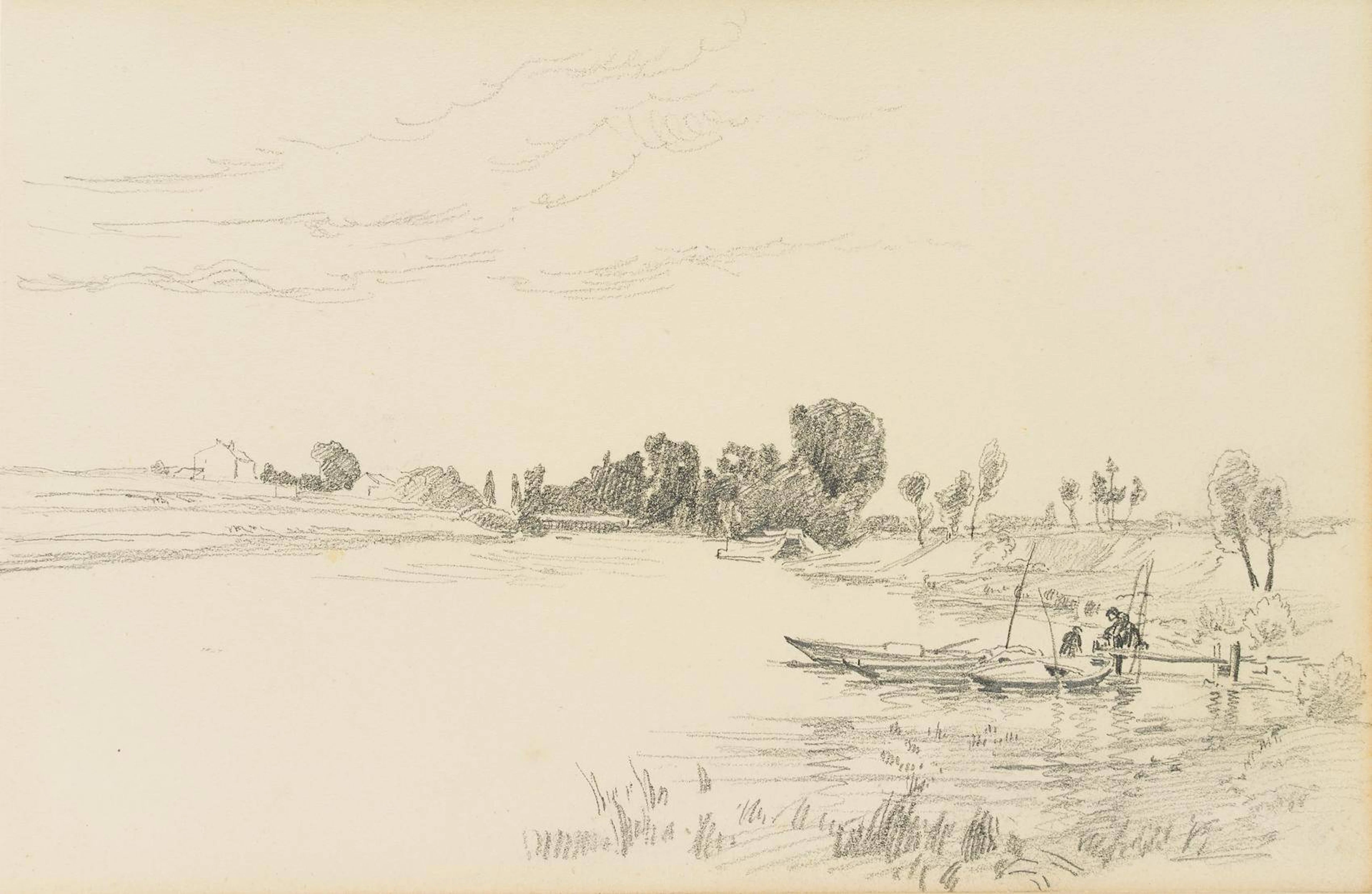 Anlegesteg in Flusslandschaft | 15978