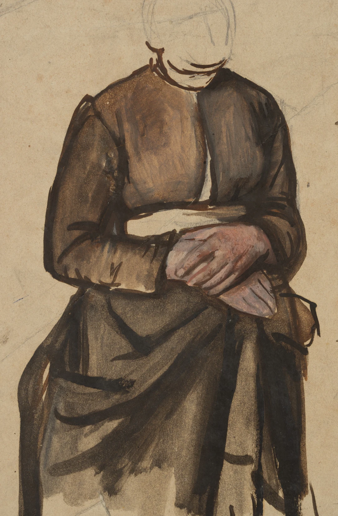 Eduard von Gebhardt (1838 St. Johannis - 1925 Düsseldorf), Figurenstudie