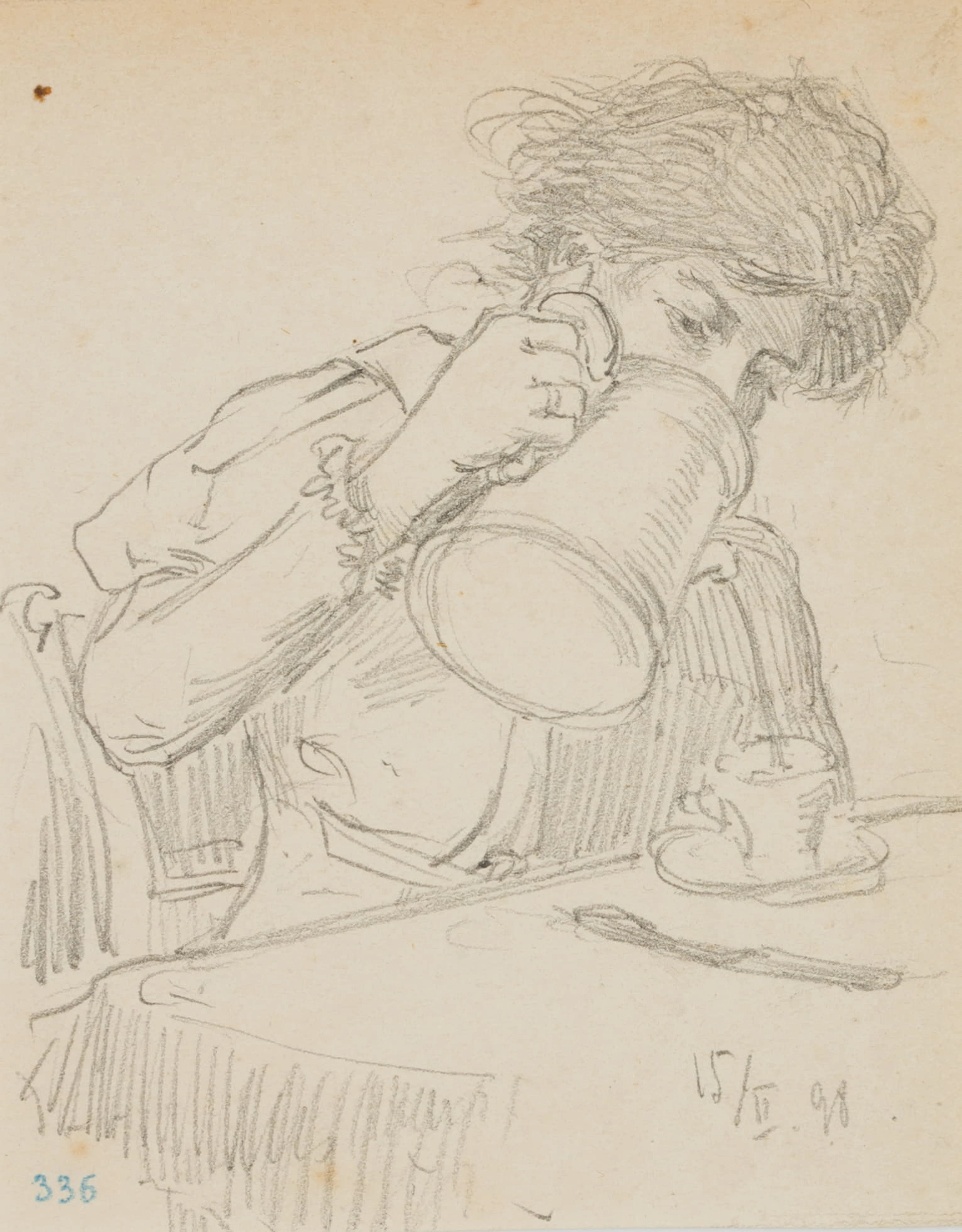 Leo Primavesi (1871 Köln - nach 1937 ), Junge Frau mit Kaffeekanne