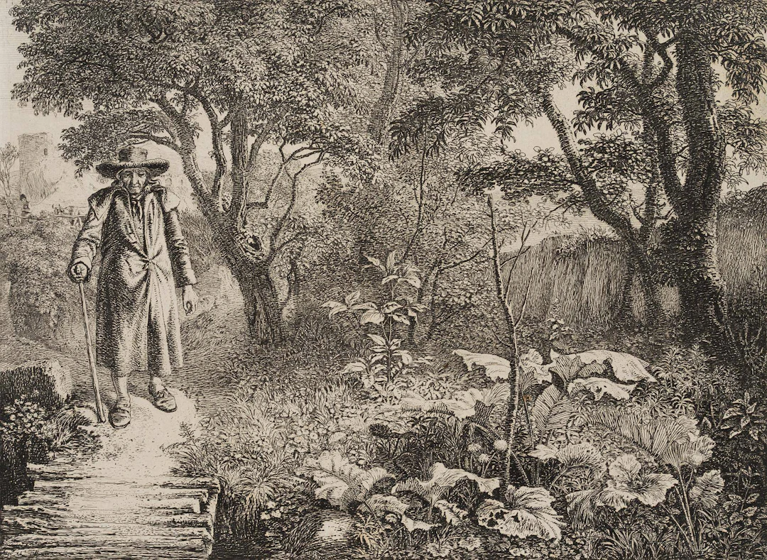 Der Alte vor dem Knüppelsteg | 17167