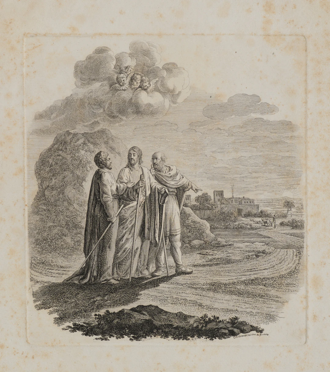 Die Jünger zu Emaus. Erstes Blatt | 14515
