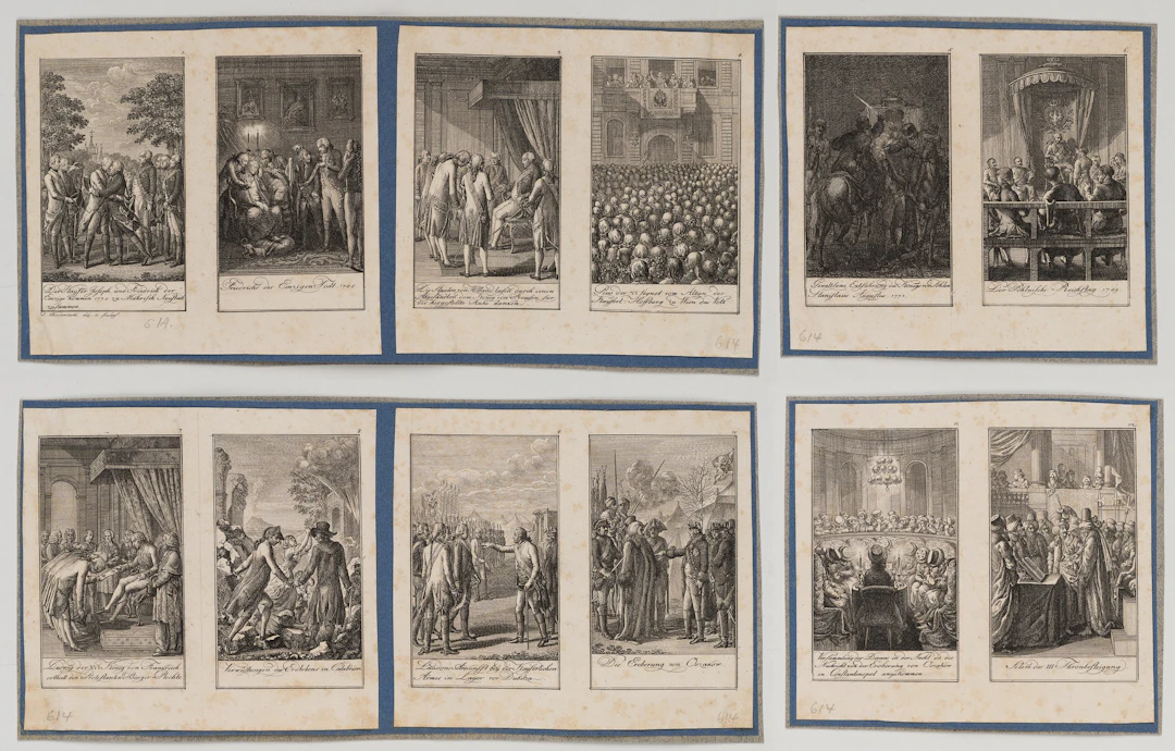 12 Blätter Darstellungen aus der neuen Geschichte | 14648