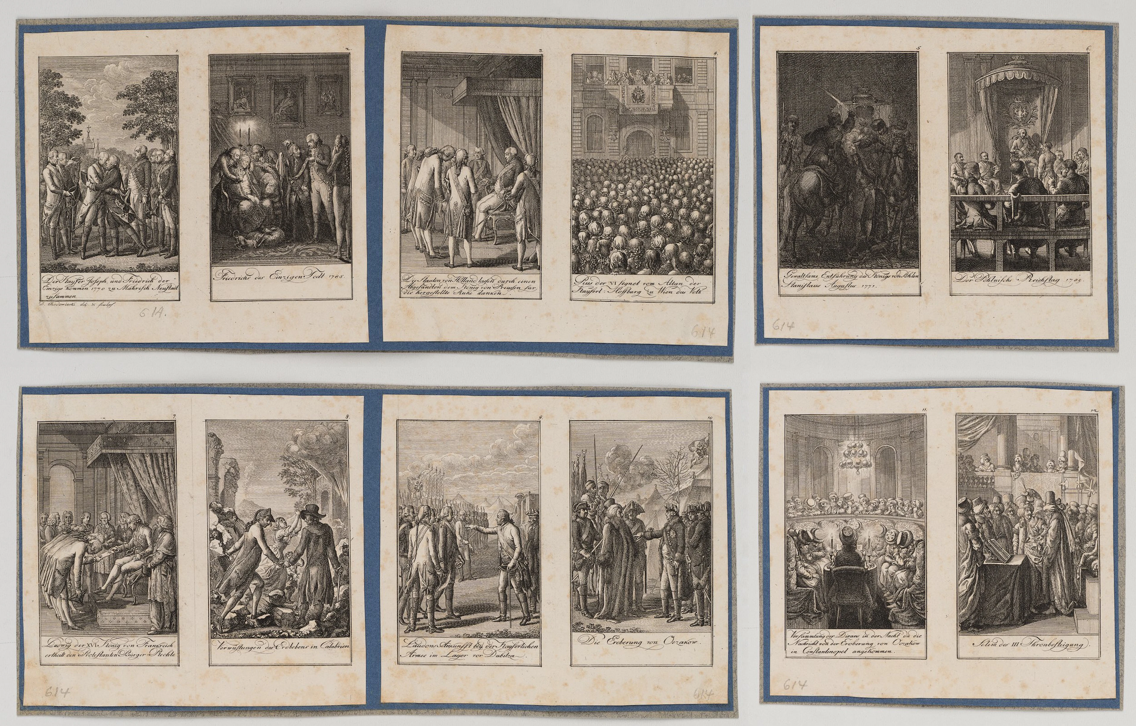 12 Blätter Darstellungen aus der neuen Geschichte | 14648