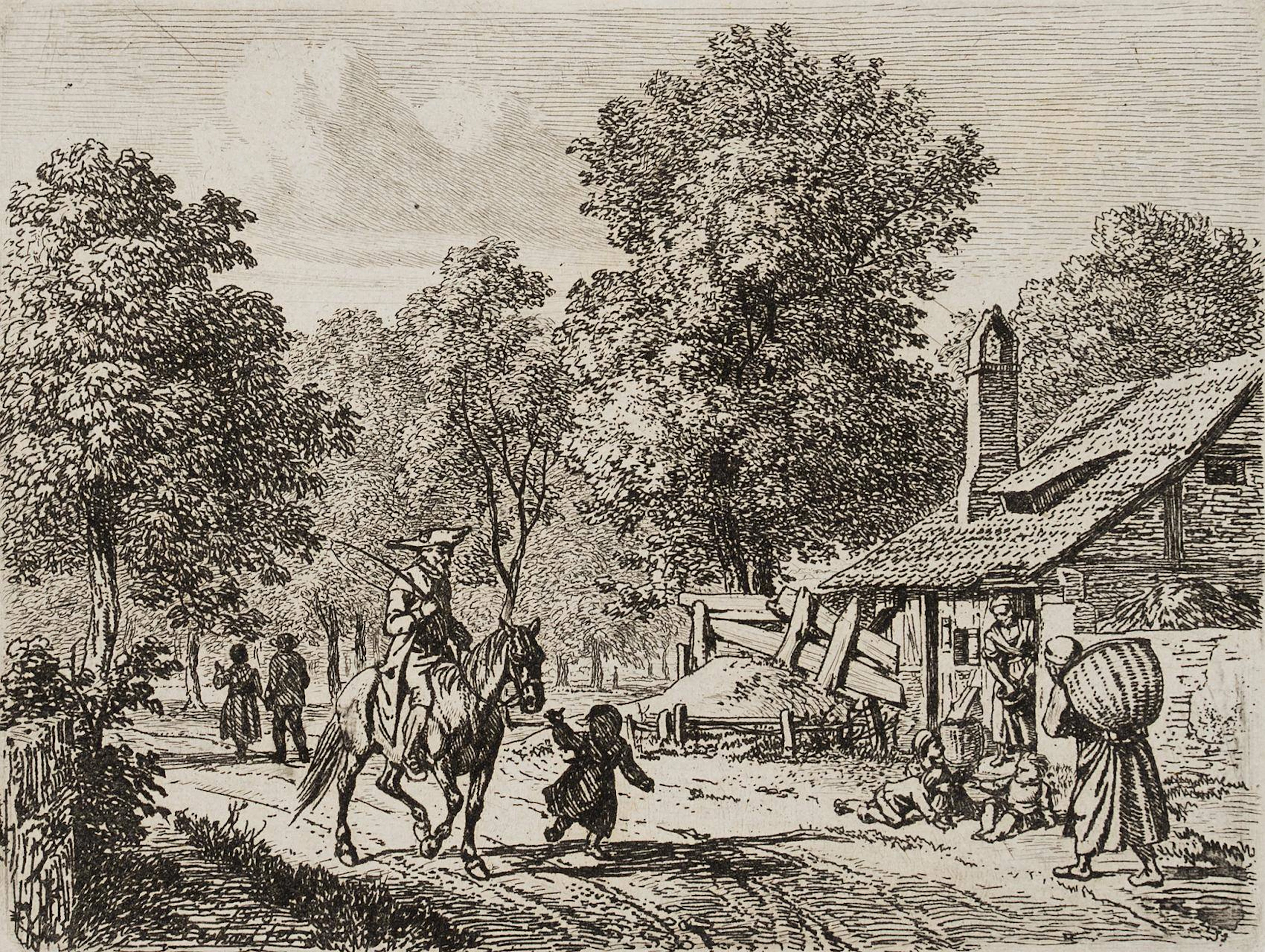 Reitender Jude und kleine Bettlerin | 17119