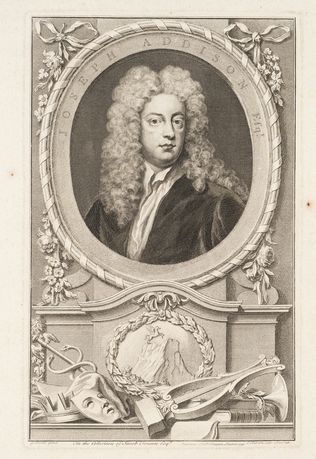 Jacobus Houbraken (1698 Dordrecht - 1780 Amsterdam) nach Godfrey Kneller