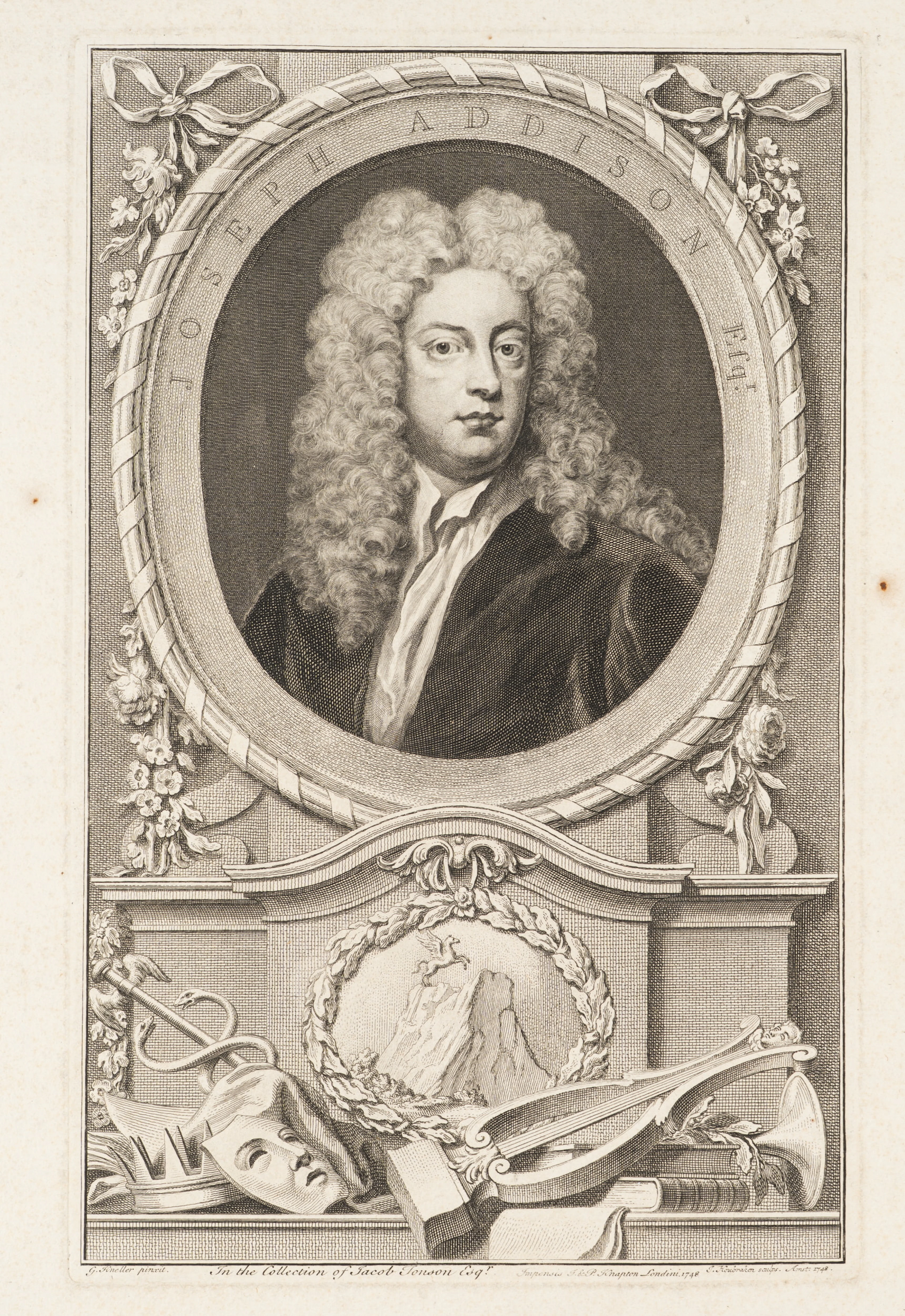 Jacobus Houbraken (1698 Dordrecht - 1780 Amsterdam) nach Godfrey Kneller
