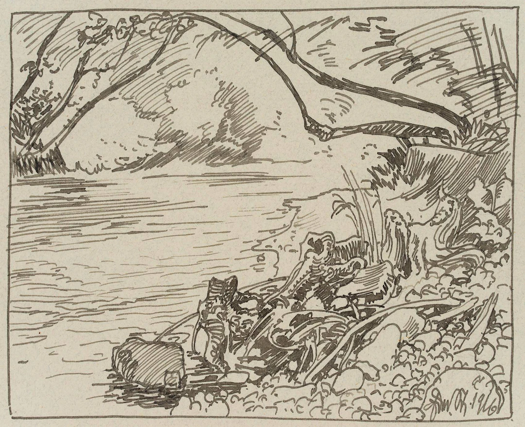 Ufer eines Flusses | 17437