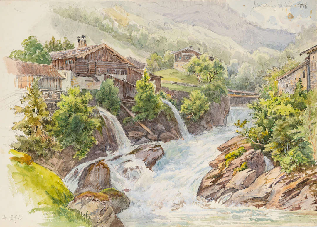 Georg Wiesend (1807 Kufstein - 1881 Berchtesgaden), Talbachklamm bei