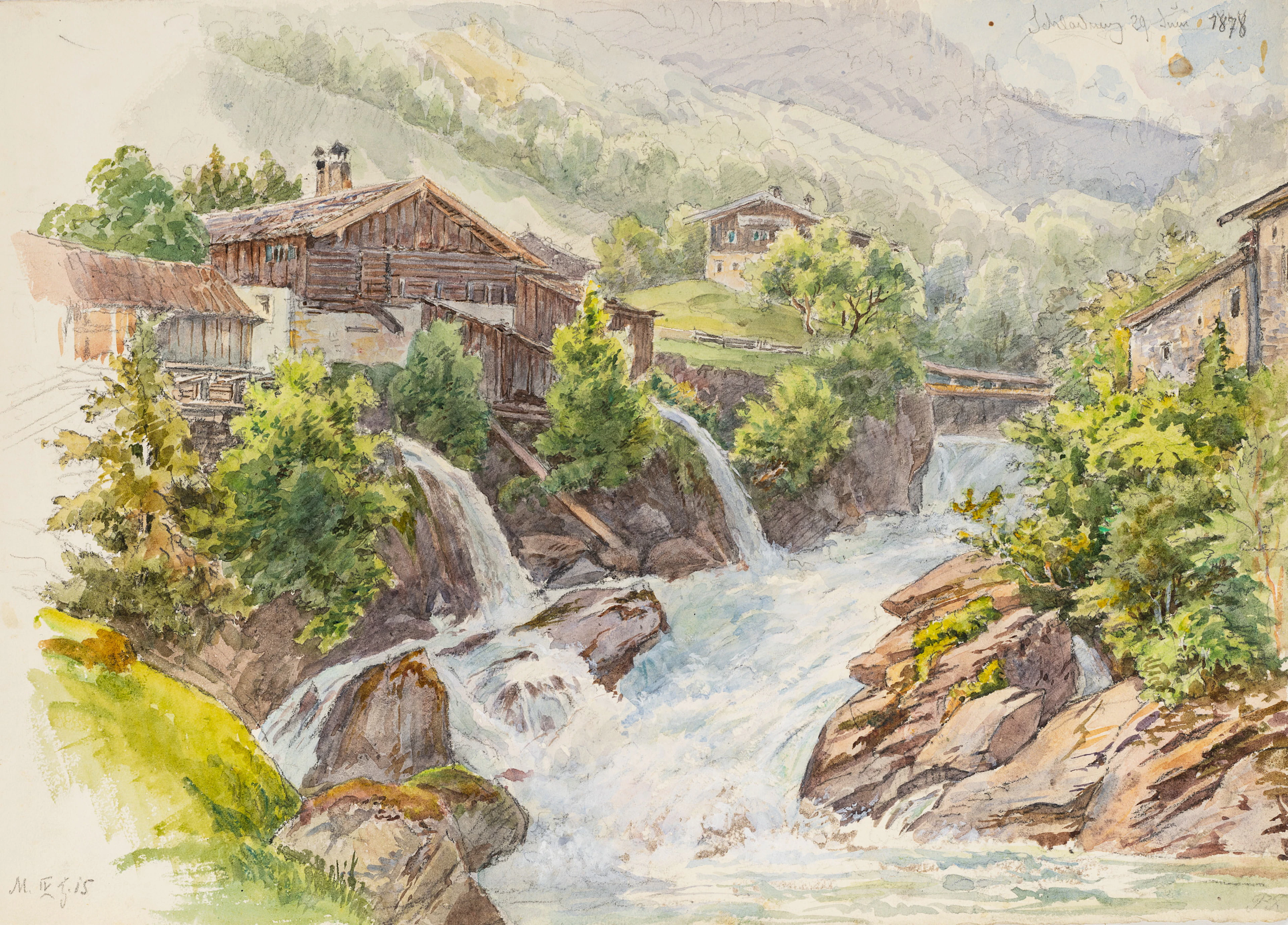 Georg Wiesend (1807 Kufstein - 1881 Berchtesgaden), Talbachklamm bei