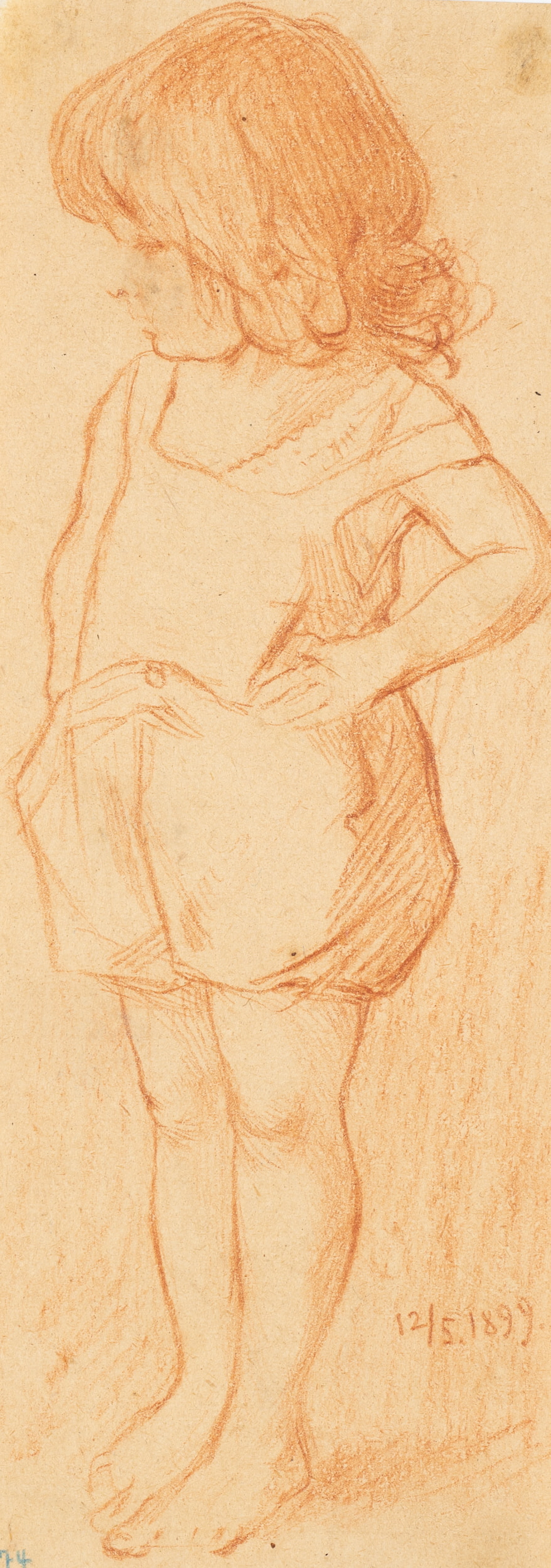 Leo Primavesi (1871 Köln - nach 1937 ), Tochter des Künstlers. Stehendes