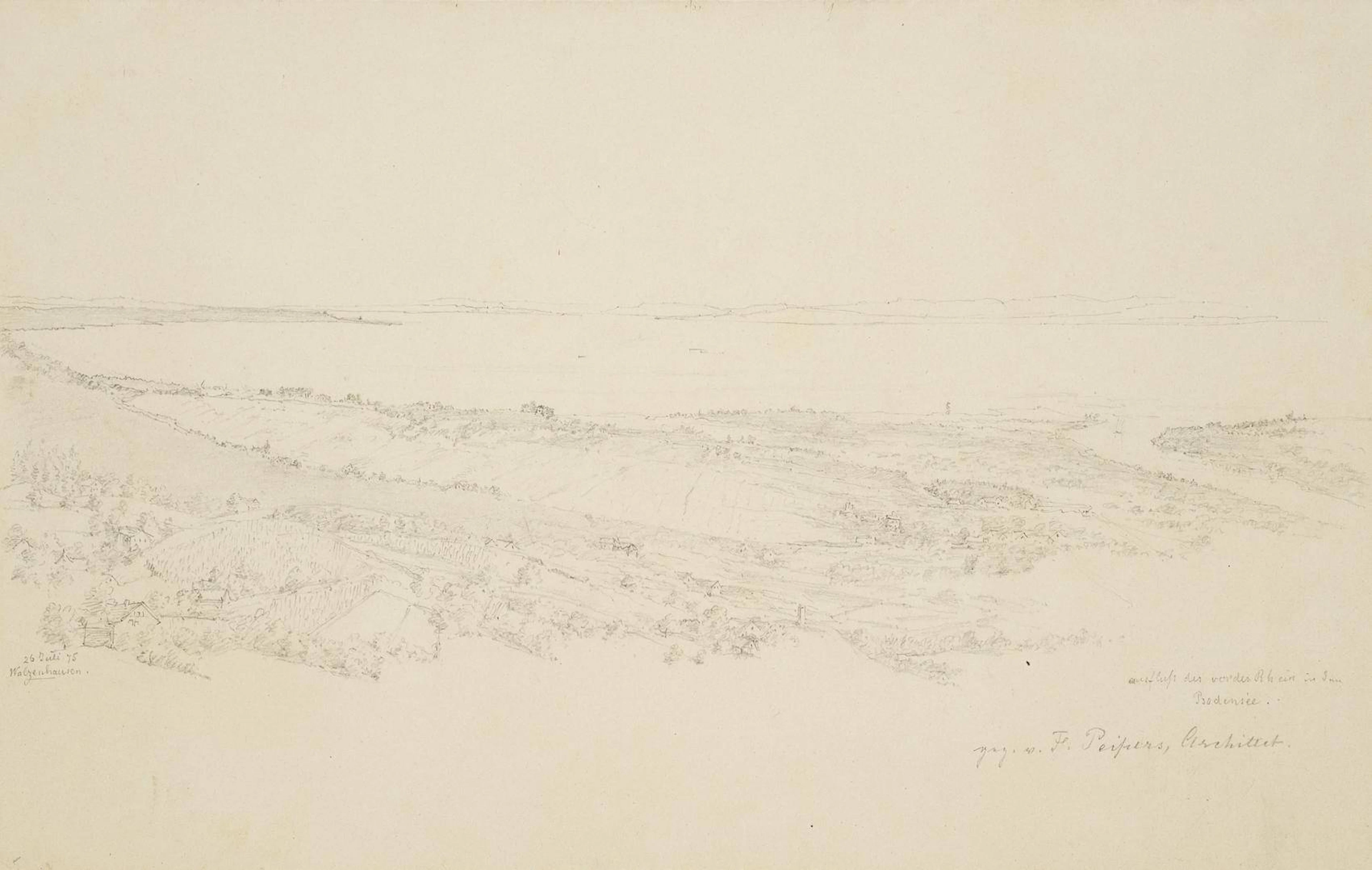 Blick auf Walzenhausen am Bodensee | 12036