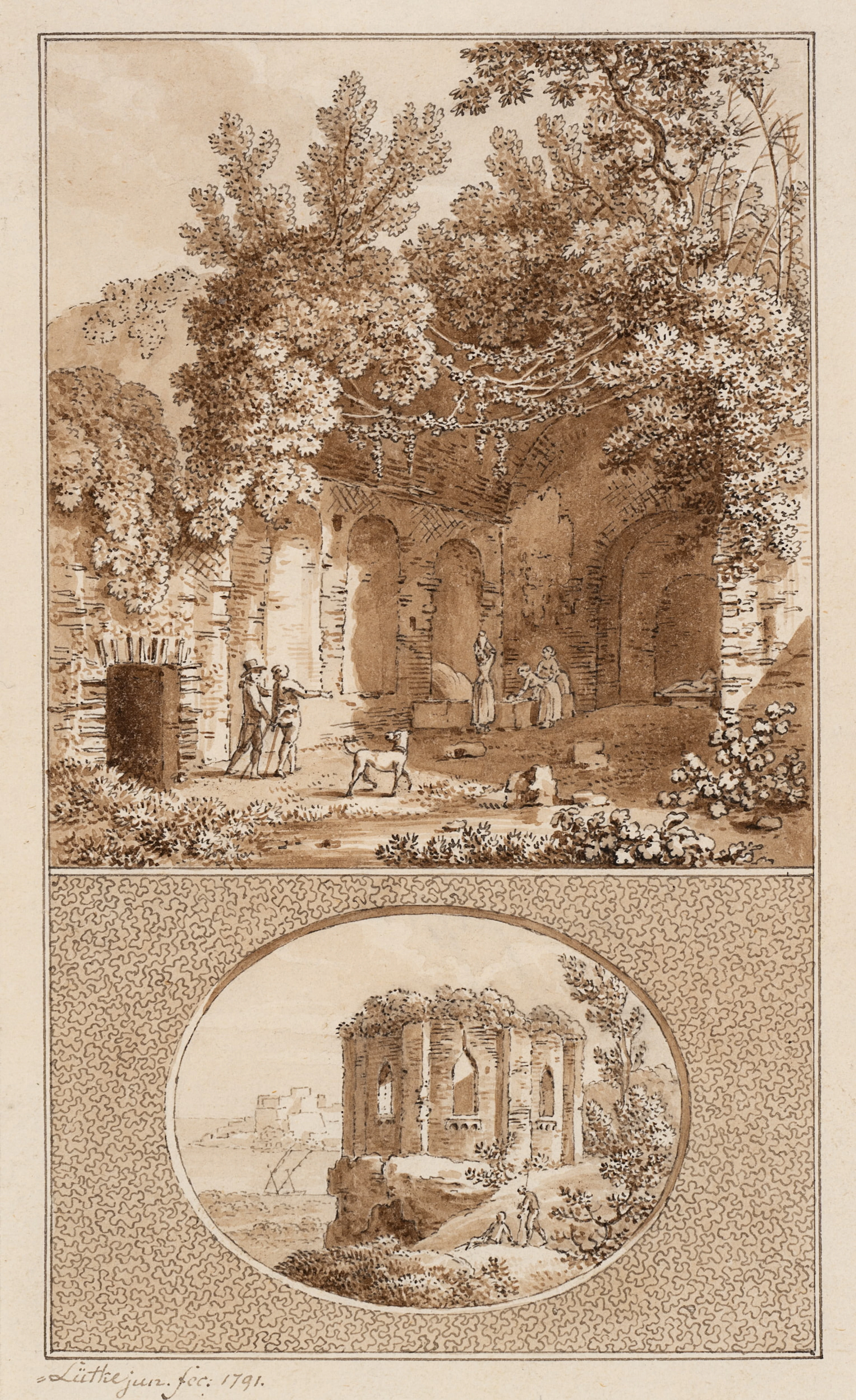 Peter Ludwig Lütke (1759 Berlin - 1831 ebd.), Vorzeichnung zum Frontispiz