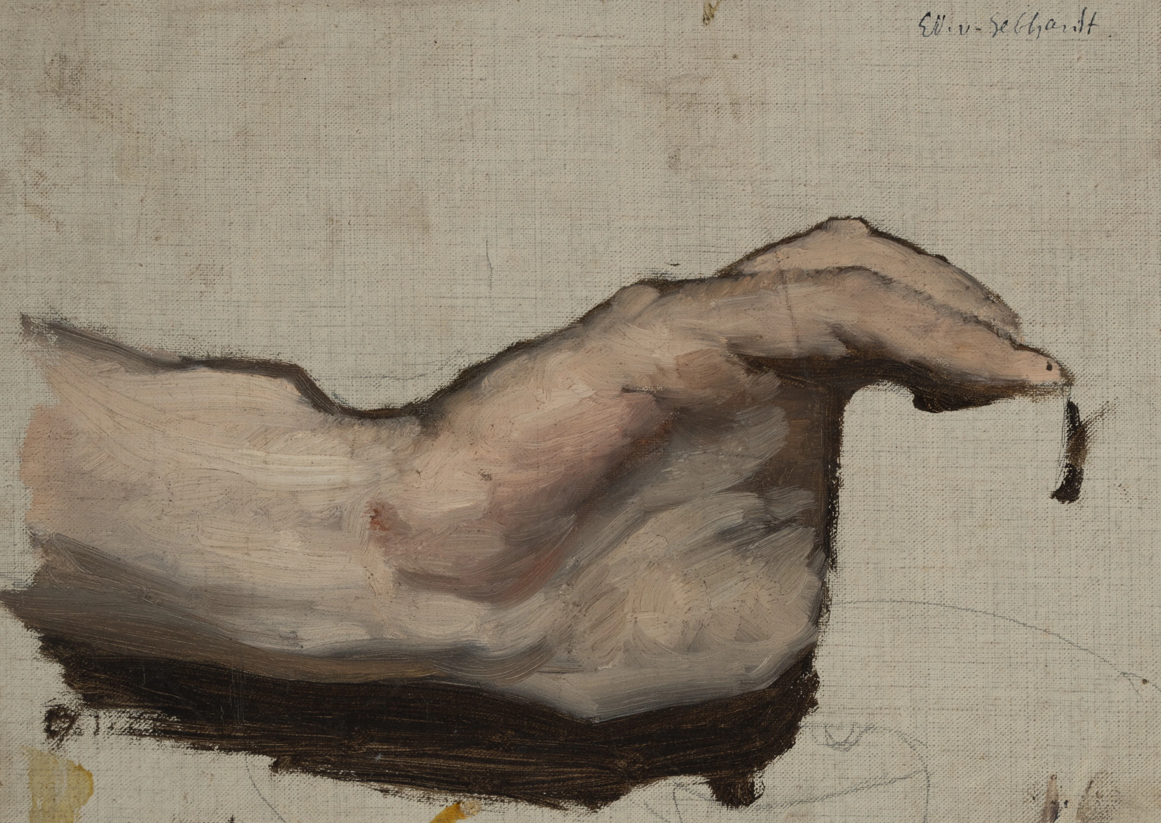 Eduard von Gebhardt (1838 St. Johannis - 1925 Düsseldorf), Handstudie