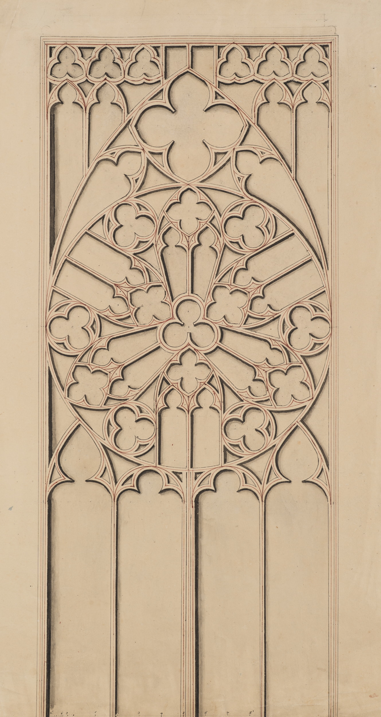 Oppenheim: Gotischer Fensterentwurf - Unbekannt