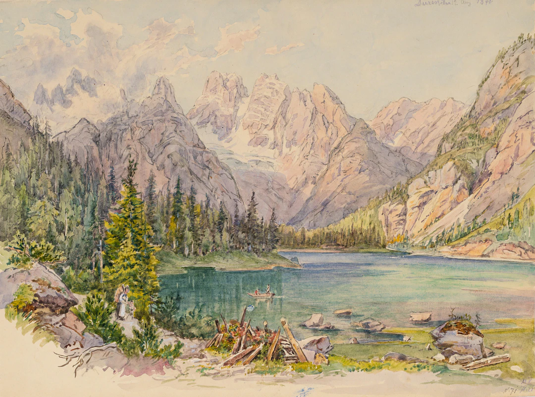 Georg Wiesend (1807 Kufstein - 1881 Berchtesgaden), Dürrensee, Lago