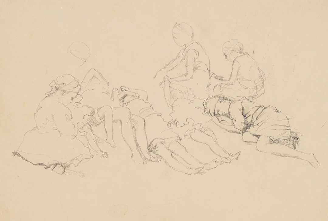 Figurenstudien, ruhende Personen | 61943