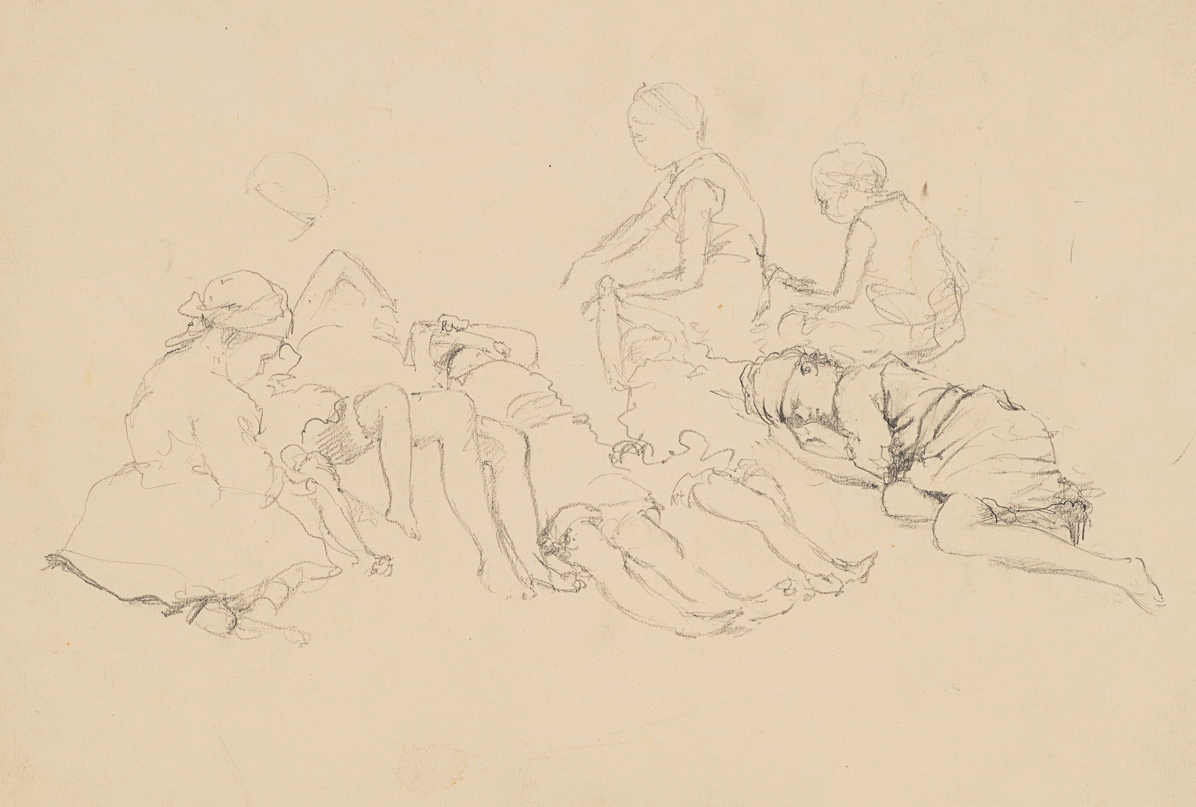 Figurenstudien, ruhende Personen | 61943