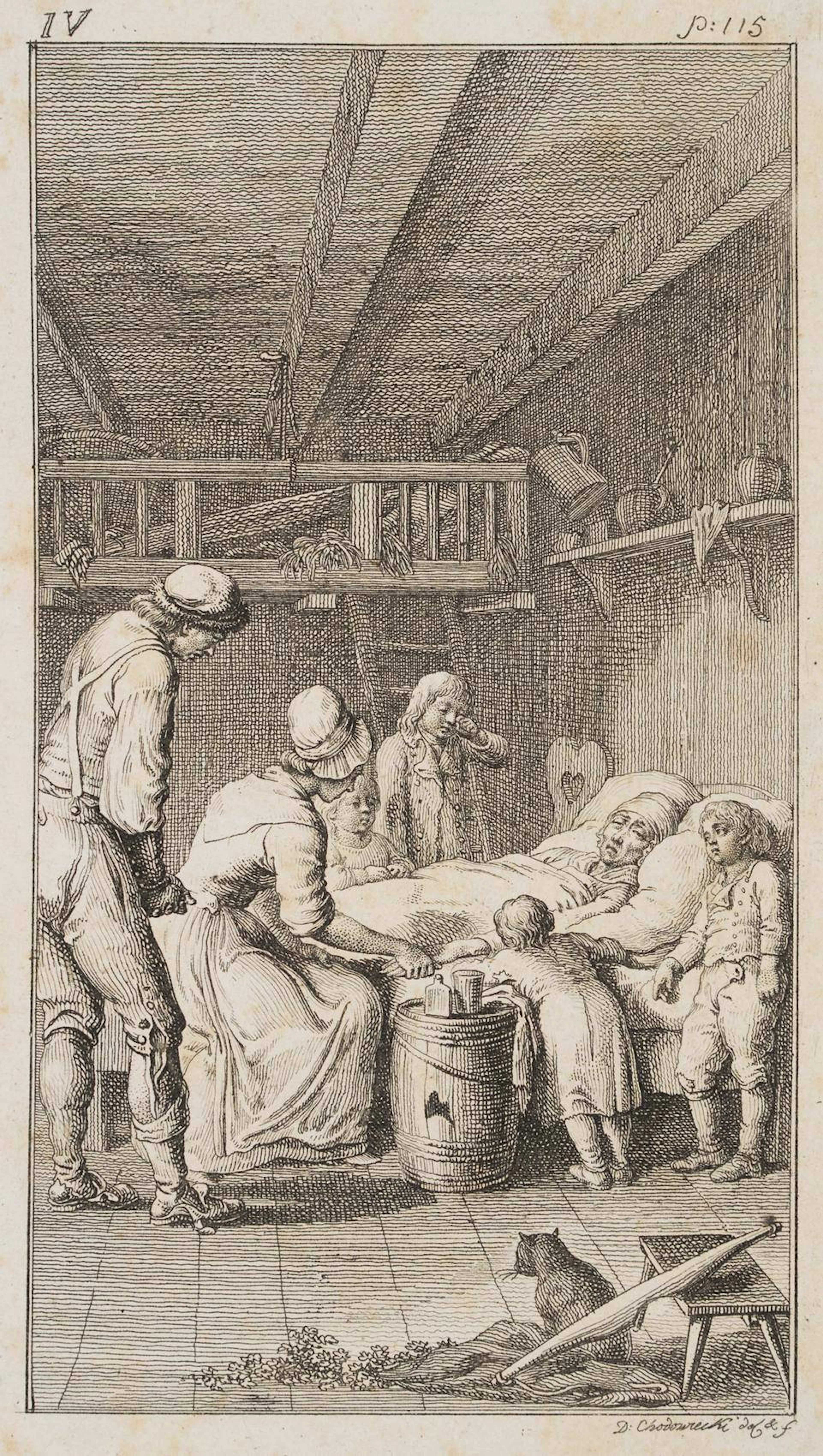 Großmutter Catharine auf dem Sterbebett | 13757