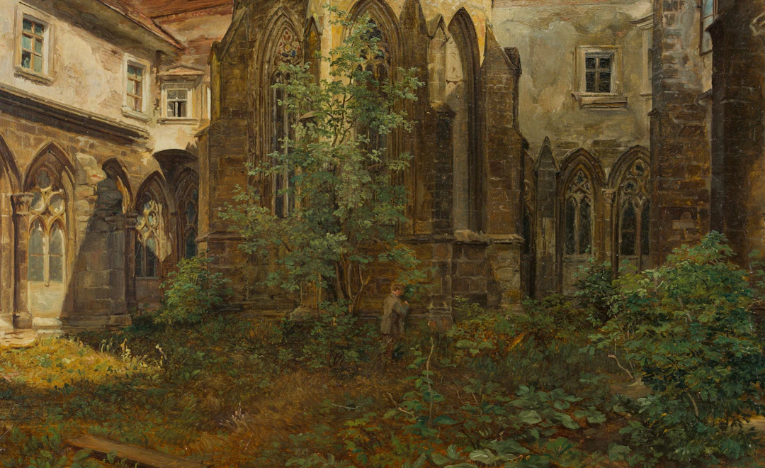 Ansicht des Innenhofes mit dem Brunnenhaus von Klosterneuburg bei Wien | 11763