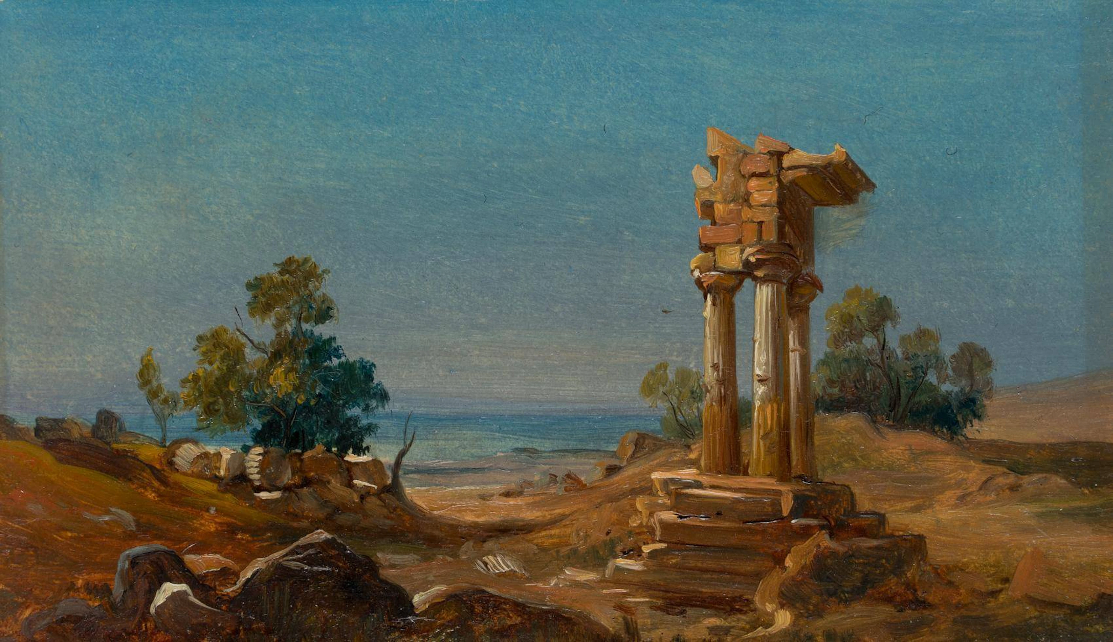 Antikes Tempelfragment am Meer | 12448