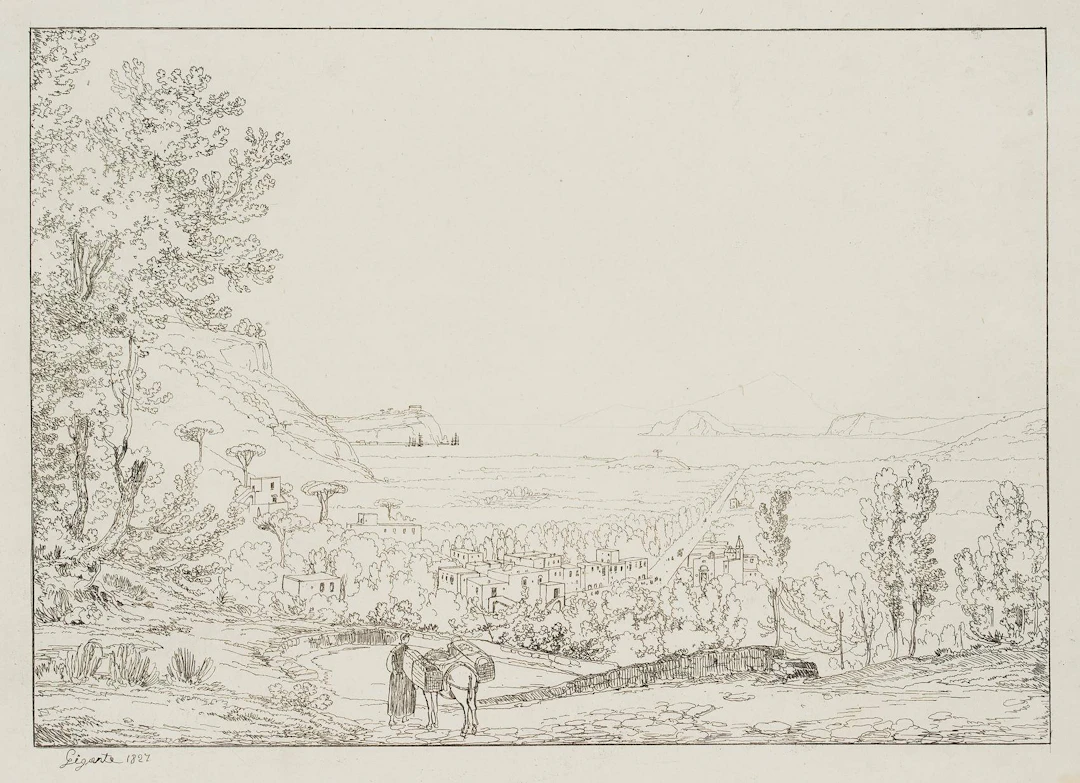 Blick vom Hügel der Grotta di Seiano (Posillipo) auf das Meer | 18298