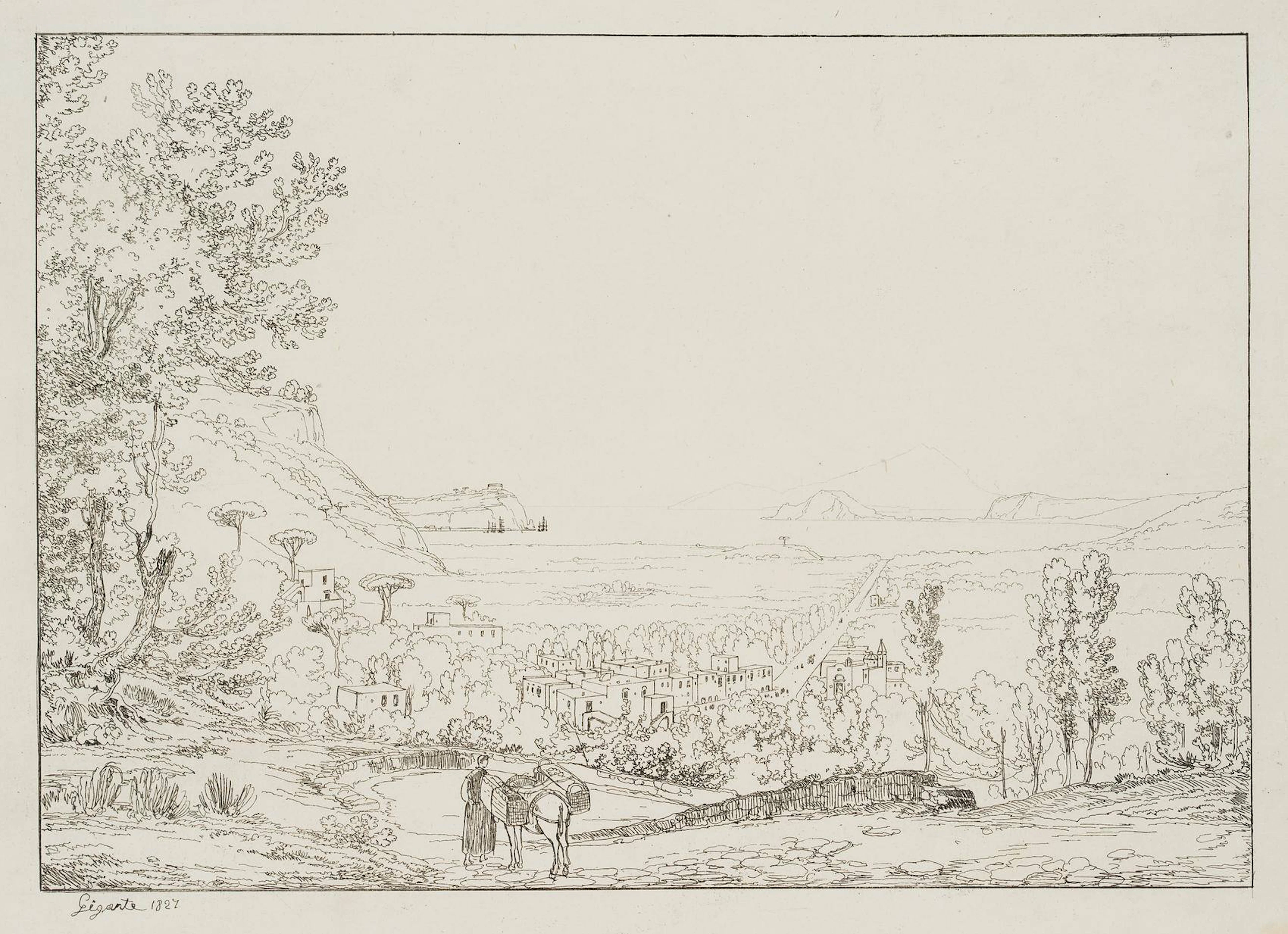 Blick vom Hügel der Grotta di Seiano (Posillipo) auf das Meer | 18298