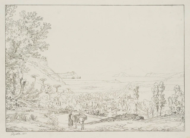 Blick vom Hügel der Grotta di Seiano (Posillipo) auf das Meer | 18298