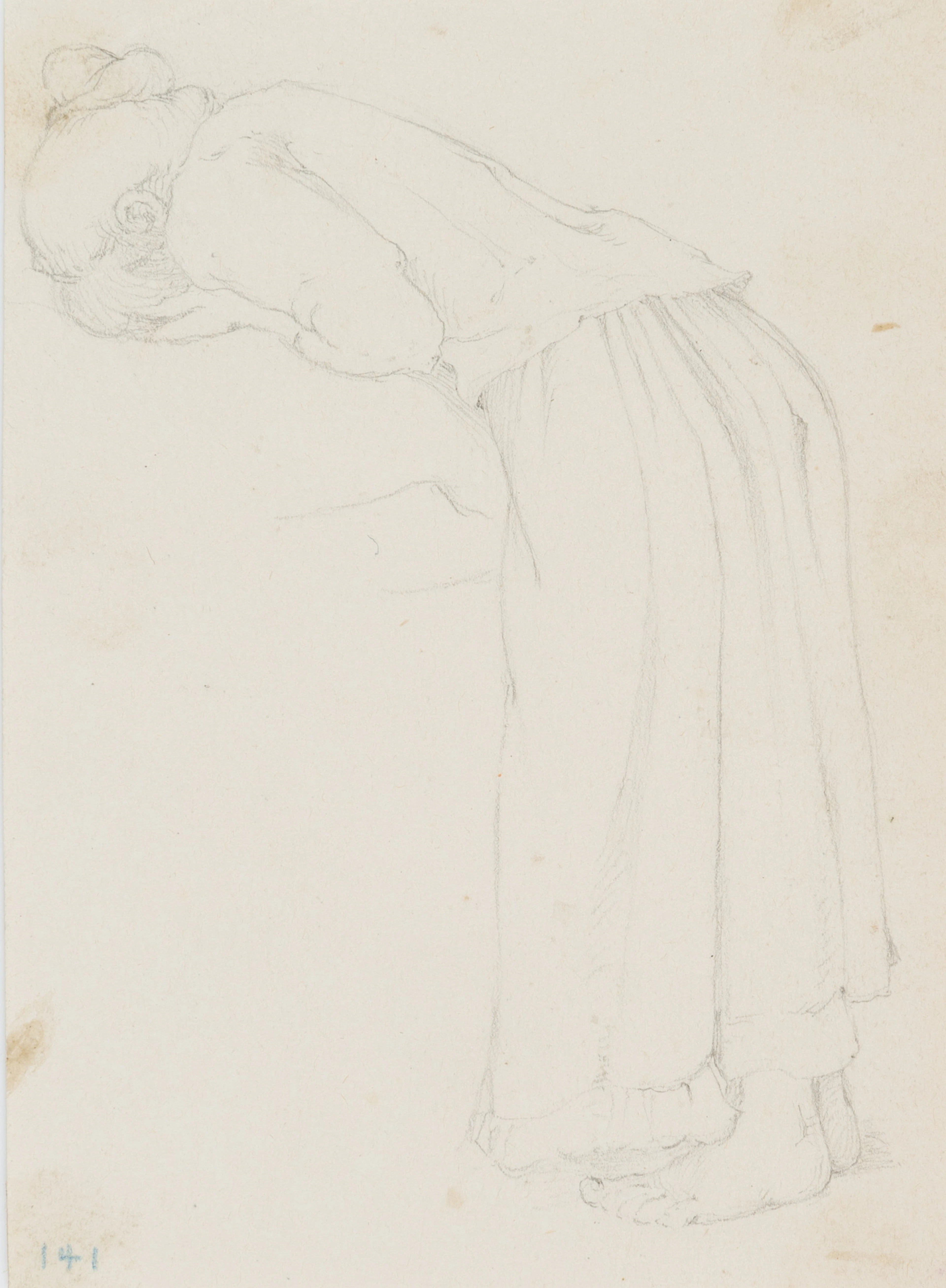 Leo Primavesi (1871 Köln - nach 1937 ), Trauerndes Mädchen, das Gesicht