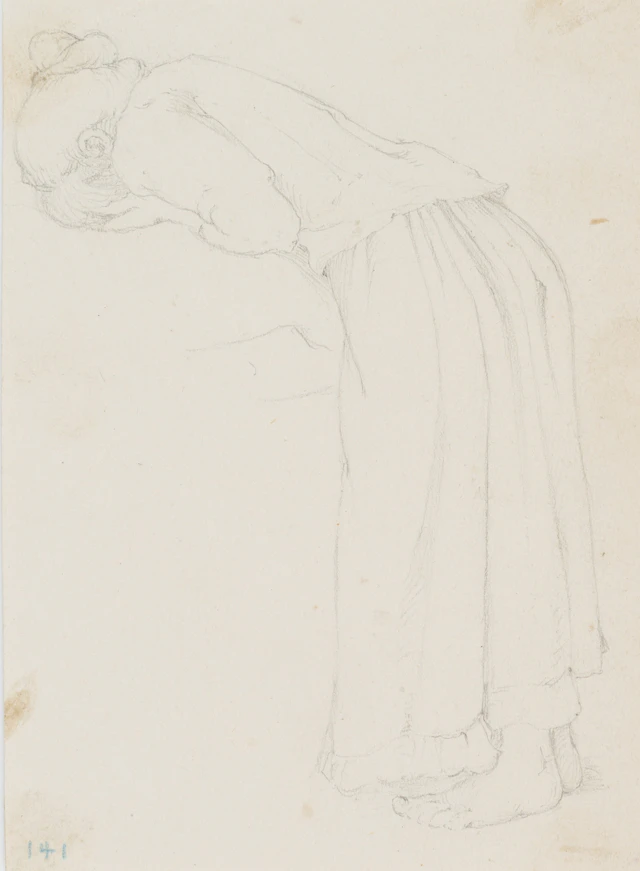 Leo Primavesi (1871 Köln - nach 1937 ), Trauerndes Mädchen, das Gesicht