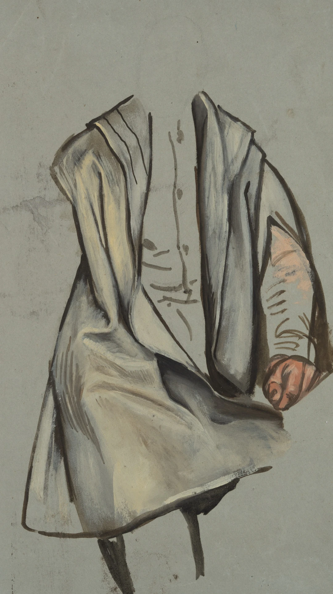 Eduard von Gebhardt (1838 St. Johannis - 1925 Düsseldorf), Gewandstudie