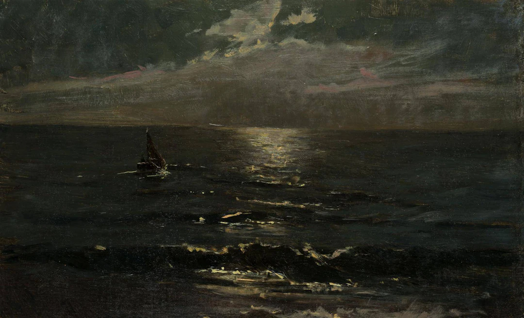 Fischerboot in Vollmondnacht | 16902