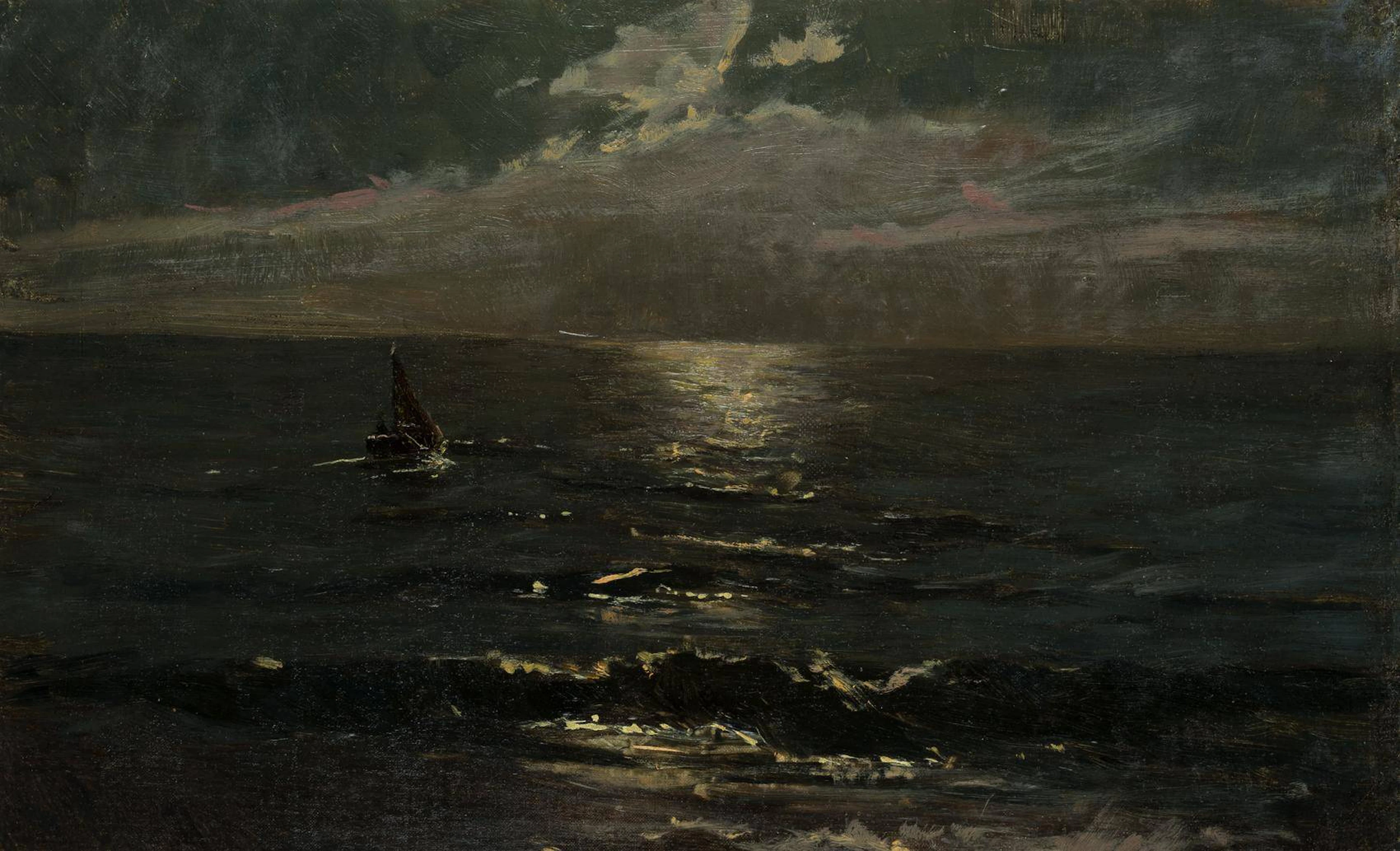 Fischerboot in Vollmondnacht | 16902