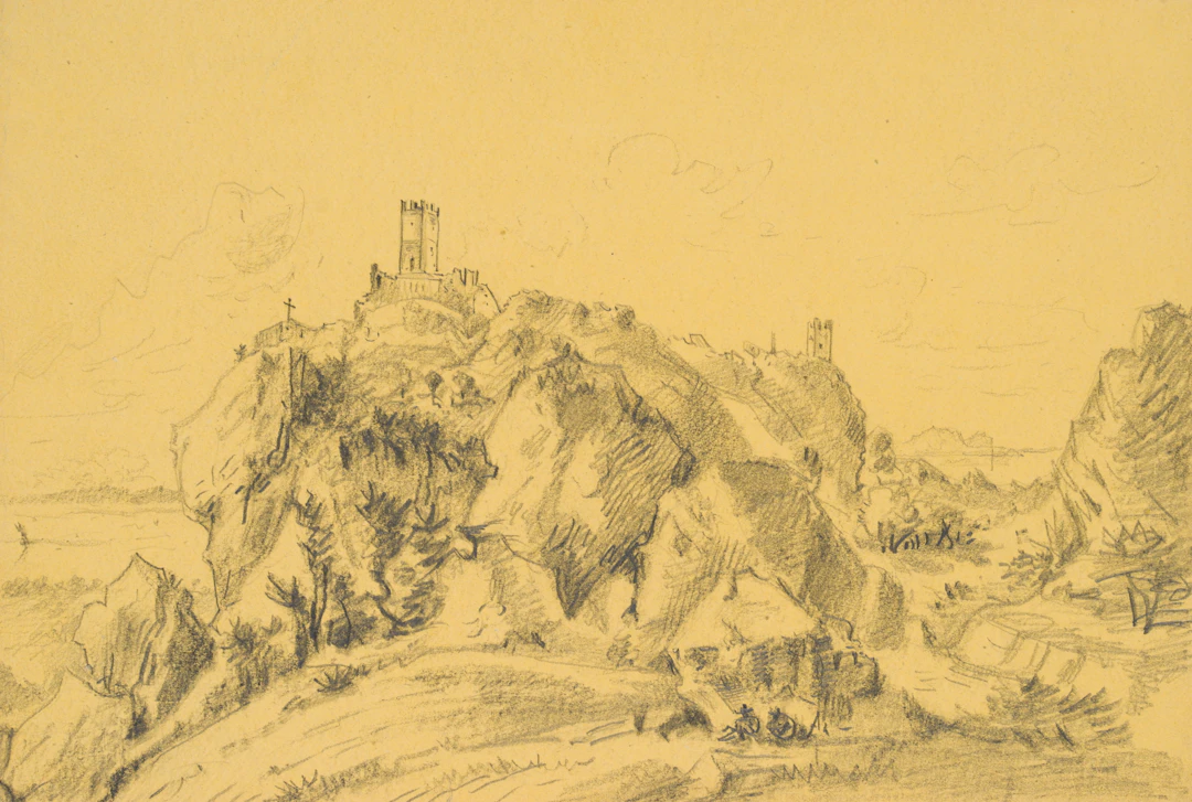 Felsenlandschaft mit Burgruine | 45471