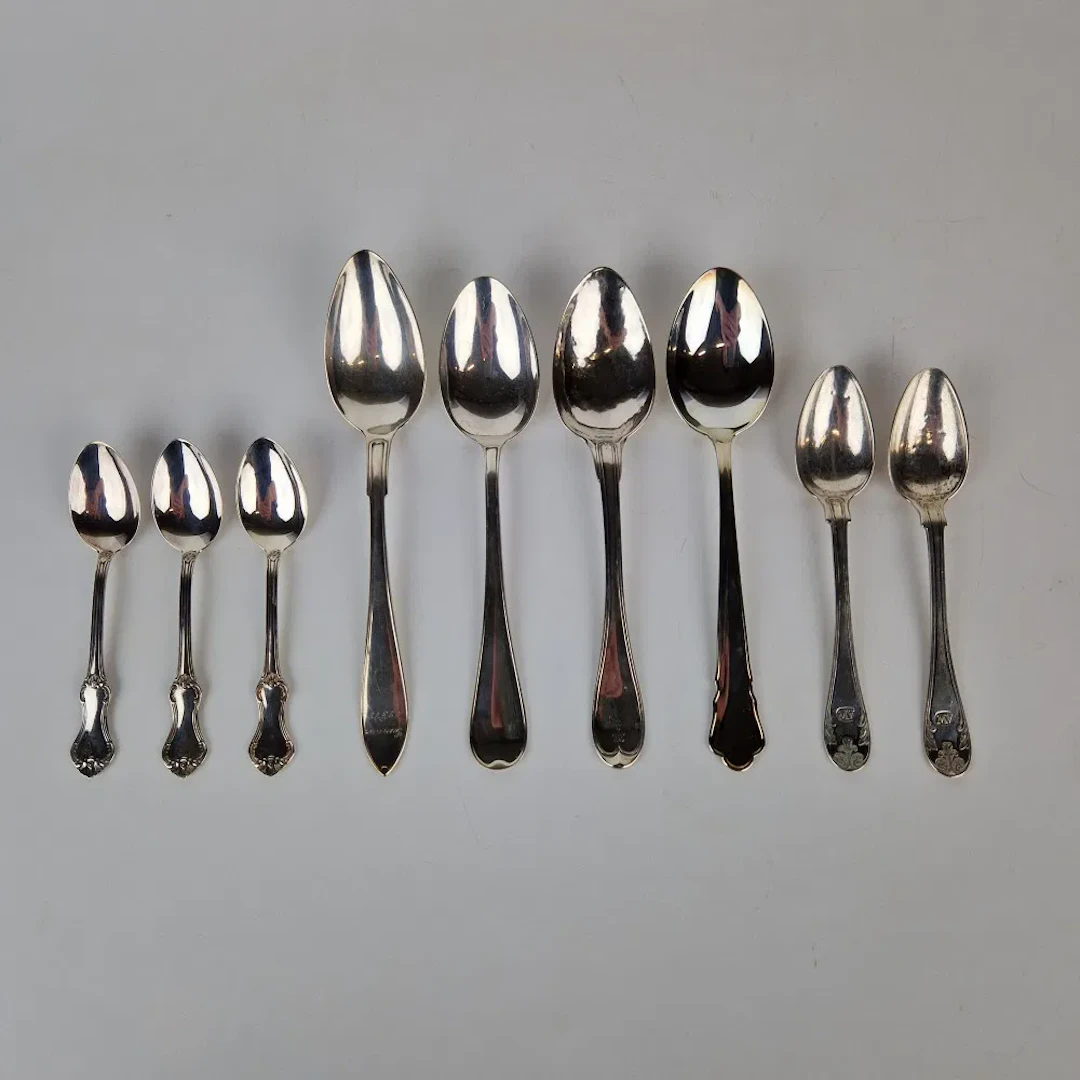 Silverskedar, 9 st