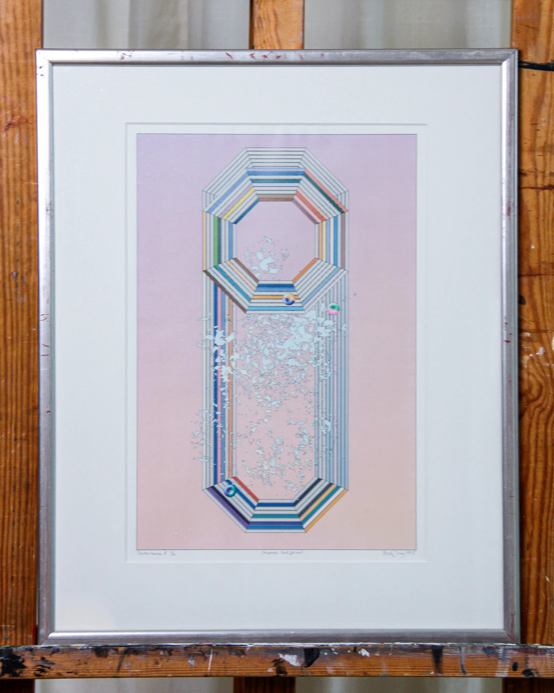 Litografi, "Computer laser print", Beck & Jung, signerad, numrerad