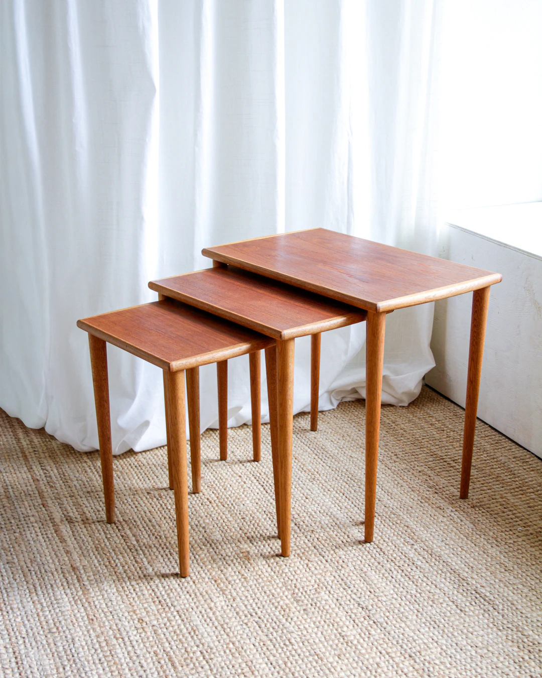 Satsbord, 3 st, teak