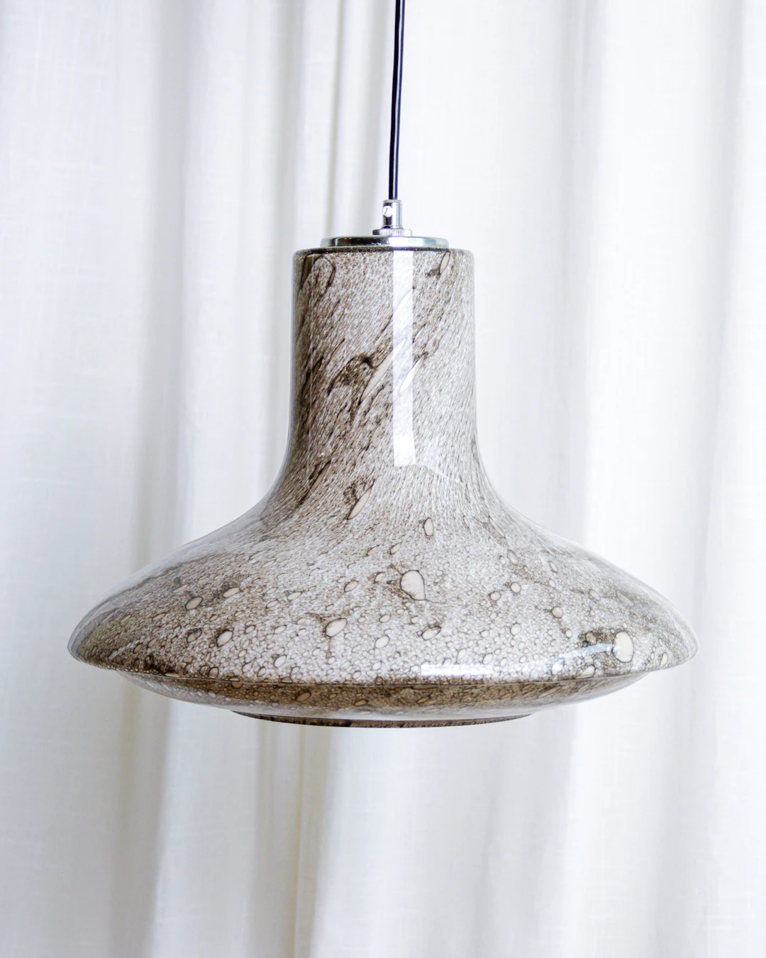 Taklampa, glas med stenimitation, Flygsfors