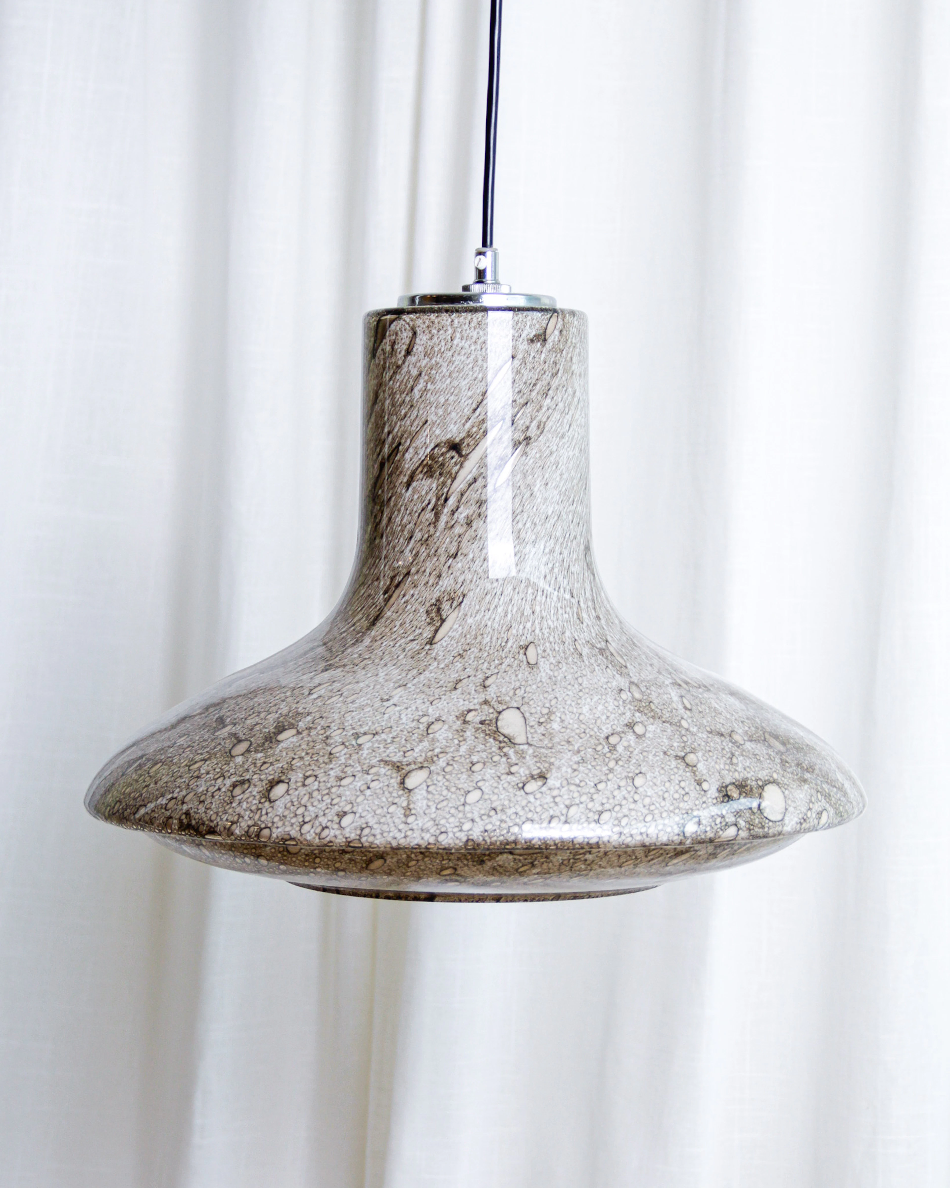 Taklampa, glas med stenimitation, Flygsfors