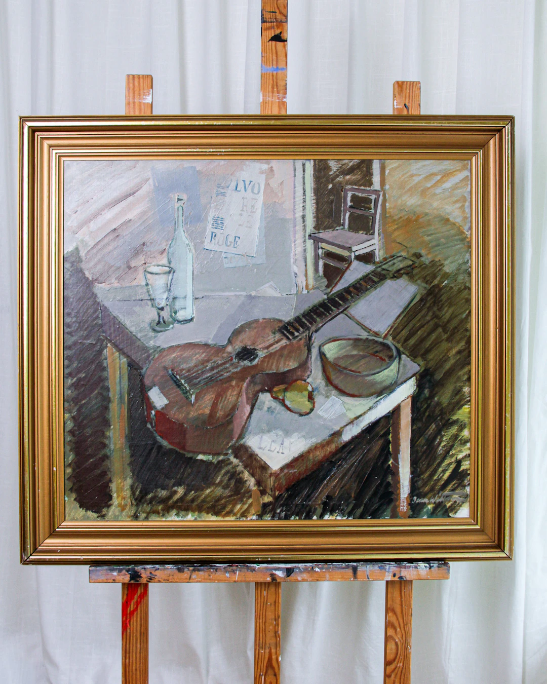 Olja på duk, stilleben, Jean Wilton