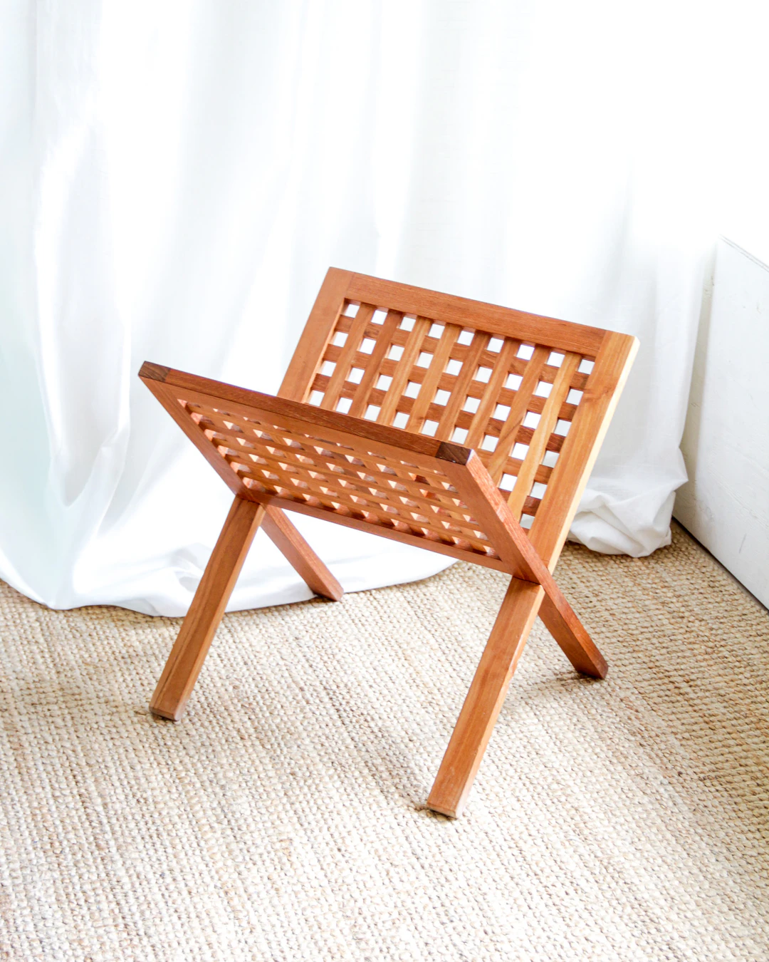 Tidningsställ, Trip Trap, teak, Danmark