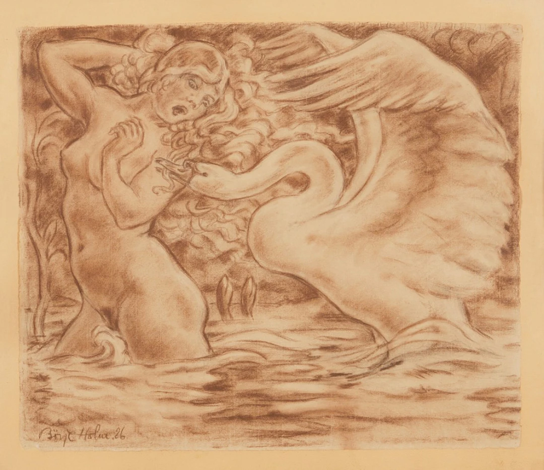 Leda and the swan I Börje Holm