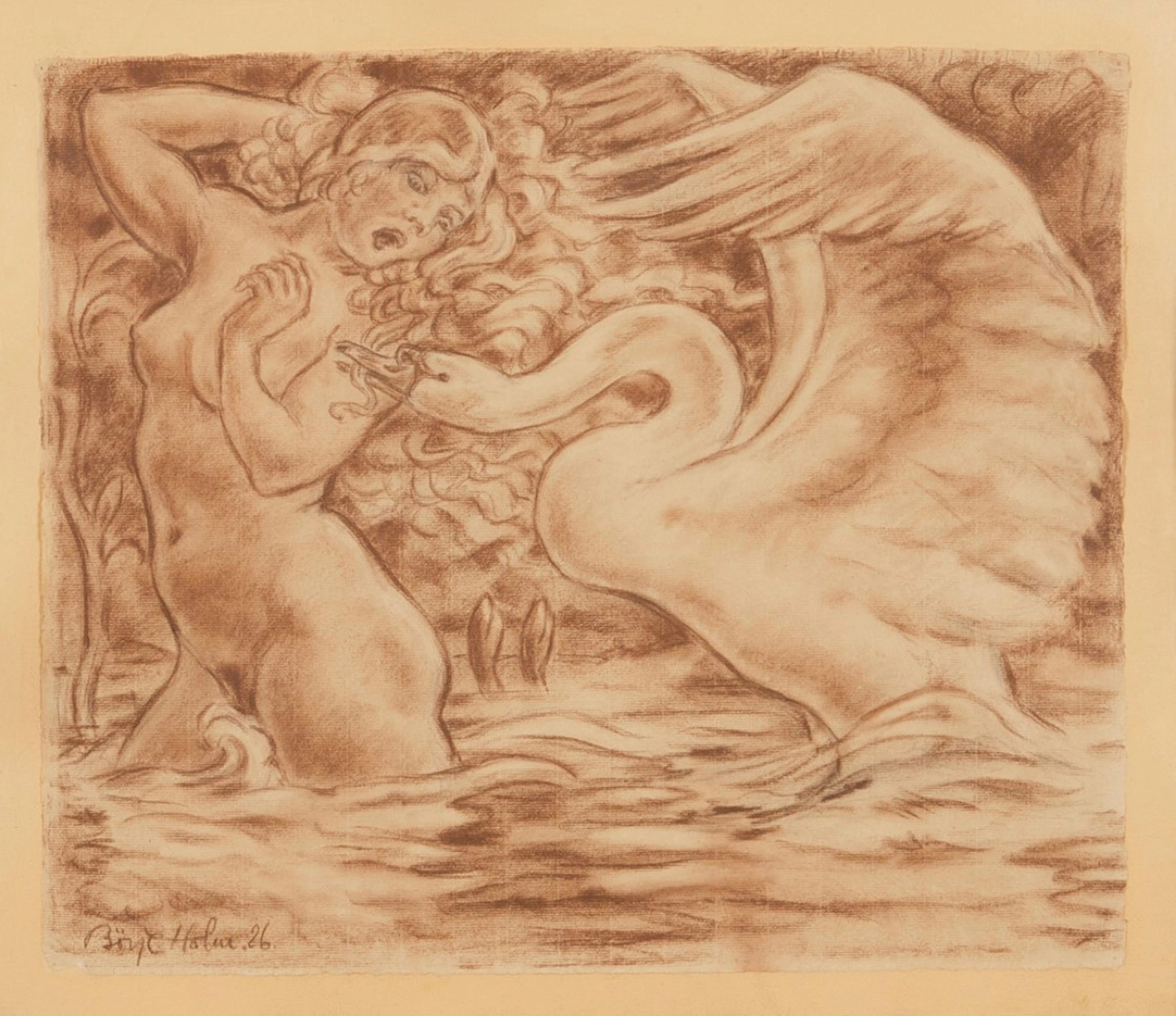 Leda and the swan I Börje Holm