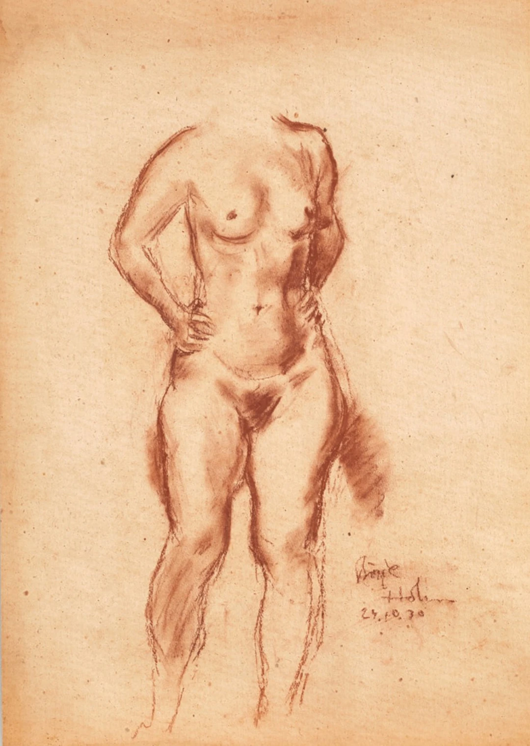 Nude model I Börje Holm