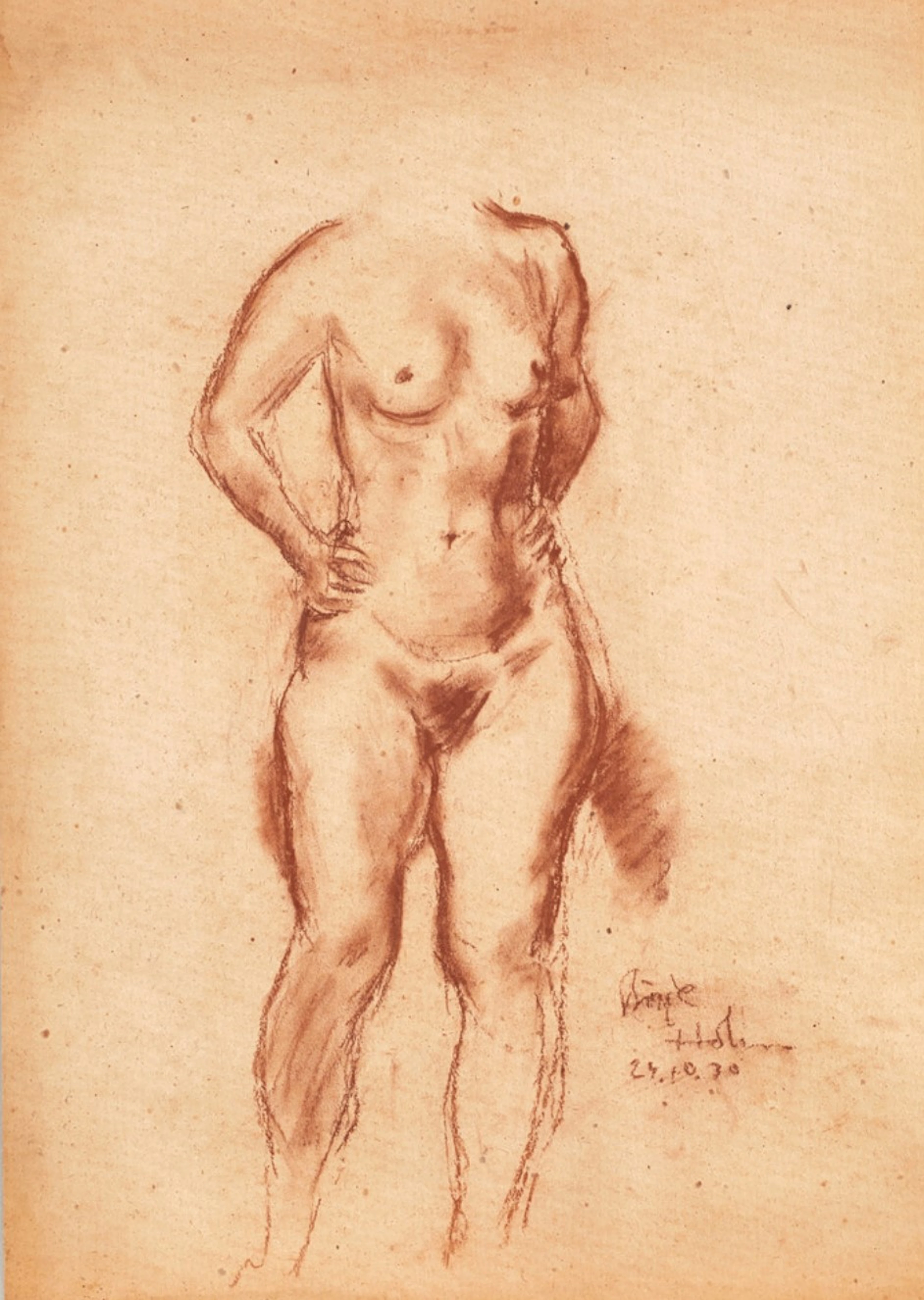 Nude model I Börje Holm