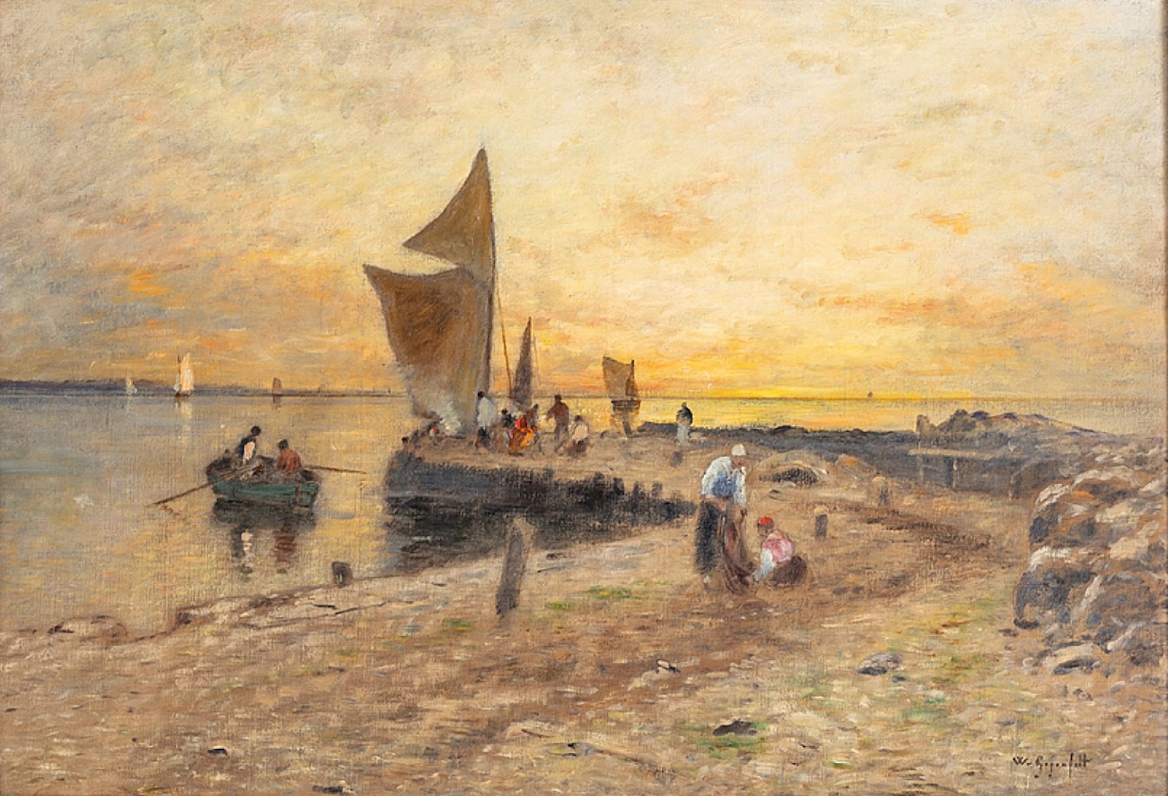 Harbor in Bretagne | Wilhelm von Gegerfeldt